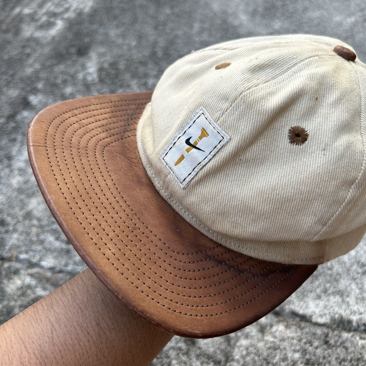 Nike × Vintage Vintage thrashed Faded Nike Hats Size ONE SIZE - 6 Thumbnail