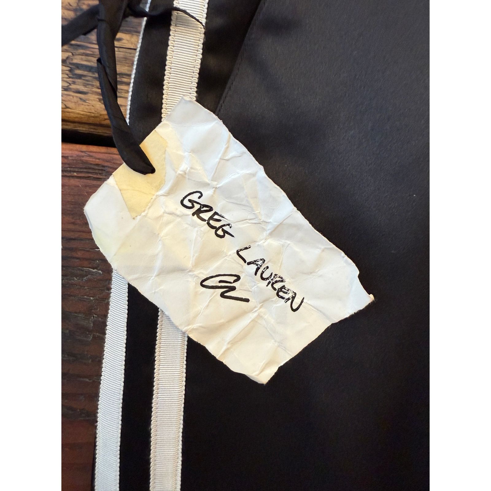 Greg Lauren Greg Lauren SAMPLE 50/50 Black Satin/Terry Long Pant Size US 34 / EU 50 - 5 Thumbnail