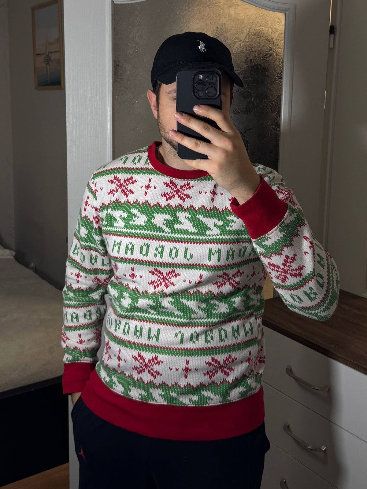 Jordan Brand Men’s Jordan Vintage Sweatshirt y2k Streetwear Christmas Size US S / EU 44-46 / 1 - 1 Thumbnail