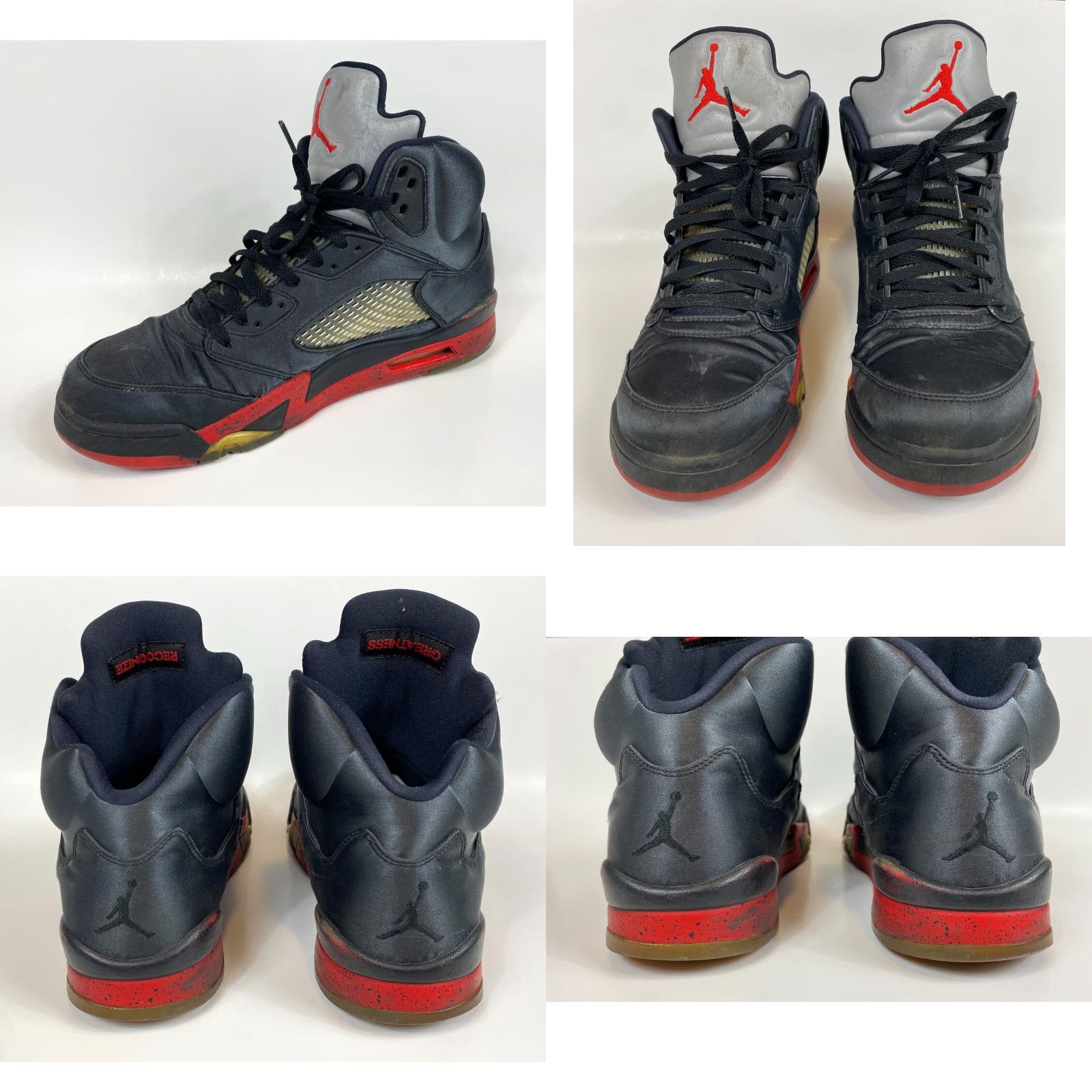 Jordan Brand Nike Air Jordan 5 Retro Satin Bred 136027-006 Sz 12 Mens Sneaker Size US 11 / EU 44 - 9 Thumbnail
