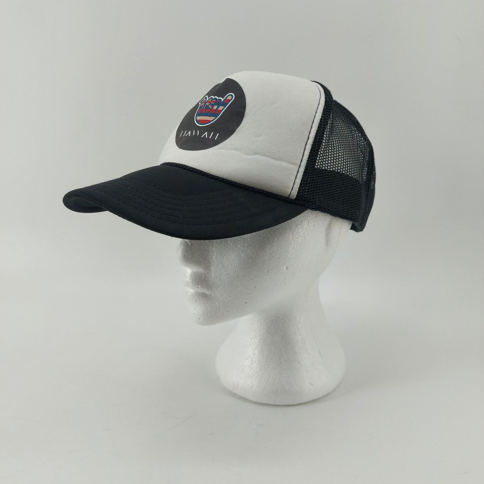 Otto Otto Hawaii Black White Trucker Hat Snapback Baseball Cap OS Size ONE SIZE - 5 Thumbnail