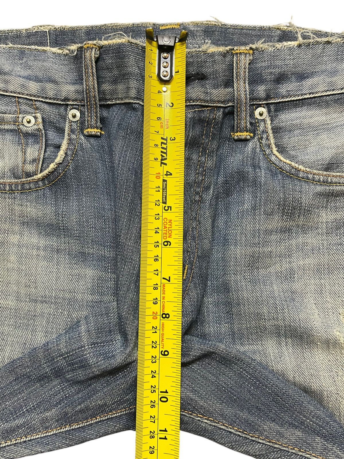 Edwin Vintage Japan Edwin 503 Faded Wash Distressed Loose Jeans Size US 33 - 15 Thumbnail