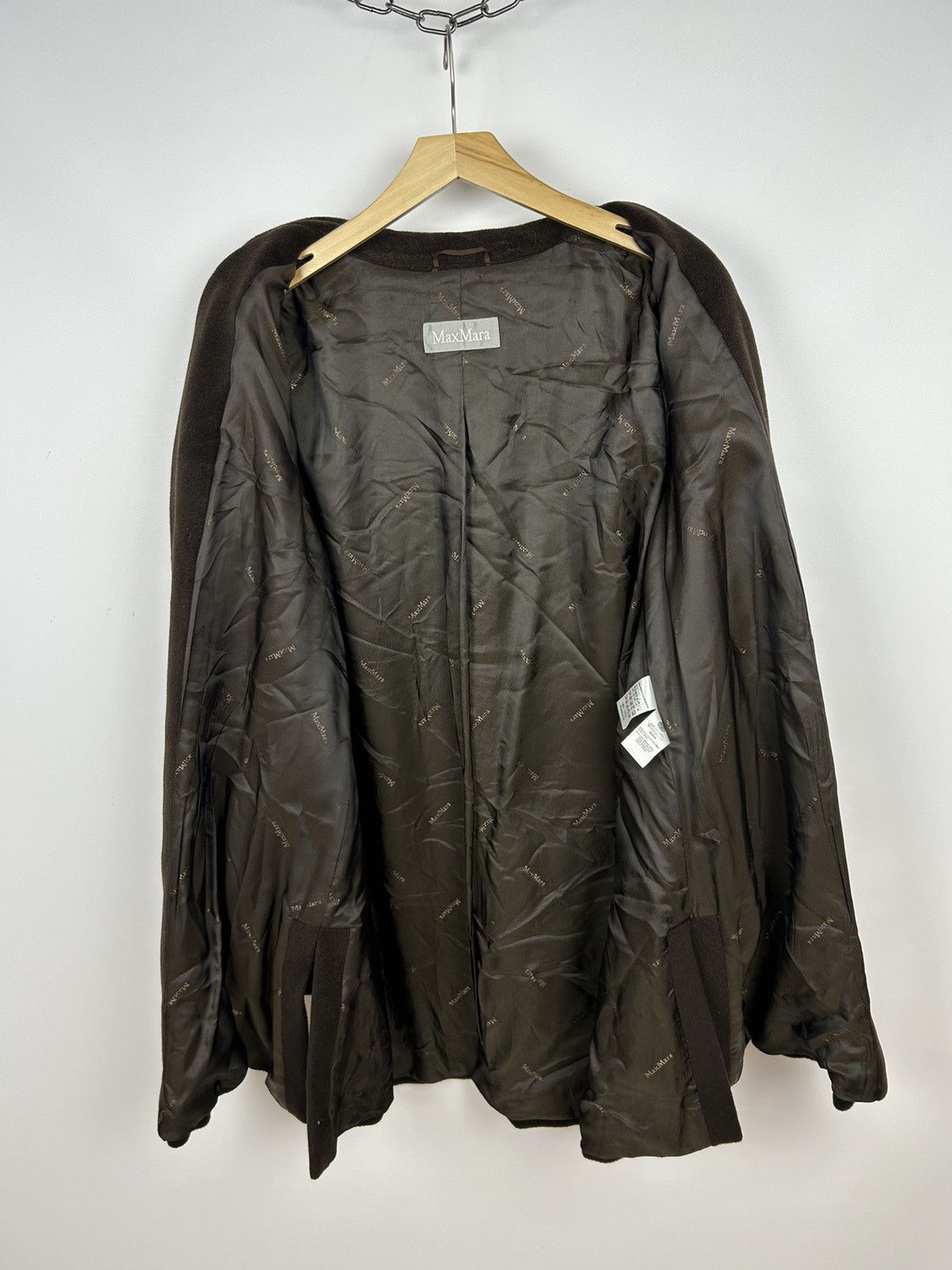Max Mara Max Mara Lana Virgin Wool Coat Avant Garde Women’s Size 14 Size L / US 10 / IT 46 - 7 Thumbnail