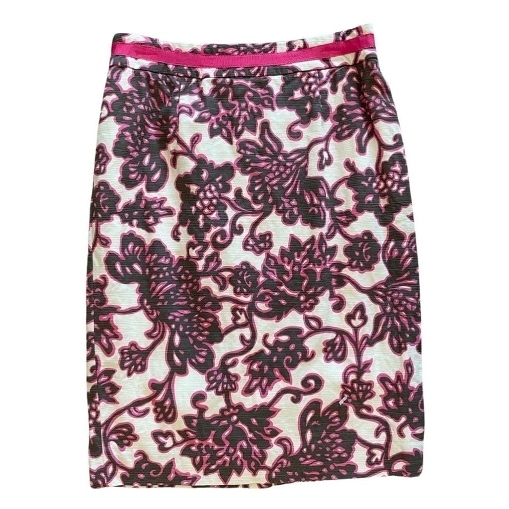 Boden Boden Samantha Lee Pink Floral Skirt Women’s Size 2P. Size 26" / US 2 / IT 38 - 1 Thumbnail