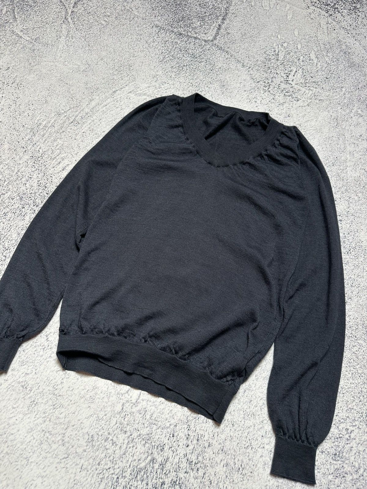 Brunello Cucinelli $1020 Brunello Cucinelli Cashmere/Silk V-Neck Sweater Jumper Size XS / US 0-2 / IT 36-38 - 5 Thumbnail
