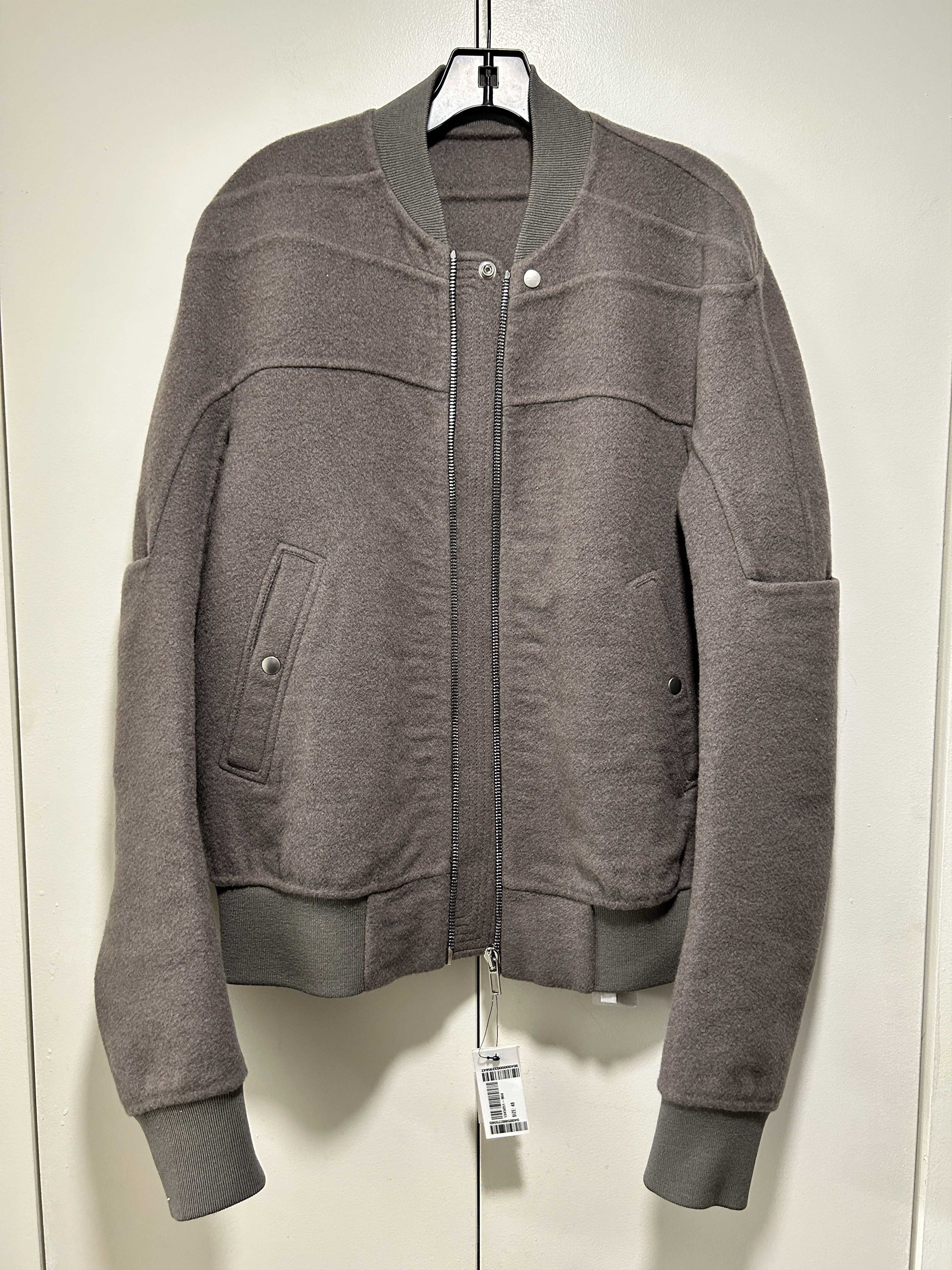 Rick Owens Girdered flight jacket dust f/w 21 gethsemane cashmere Size US M / EU 48-50 / 2 - 1 Thumbnail