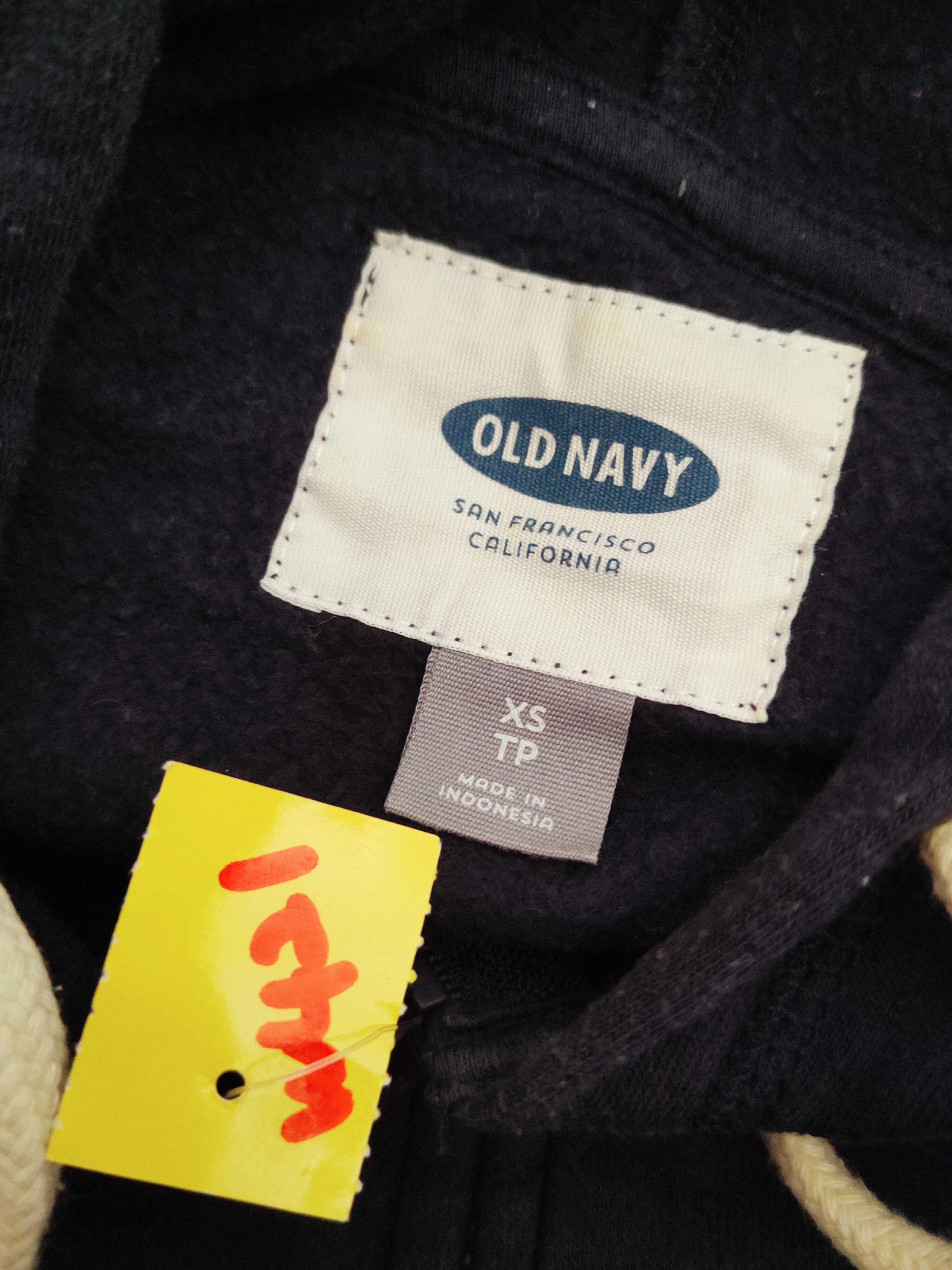 Japanese Brand Old Navy Dark Blue Hoodie Sweaters #W421 Size US XS / EU 42 / 0 - 14 Thumbnail