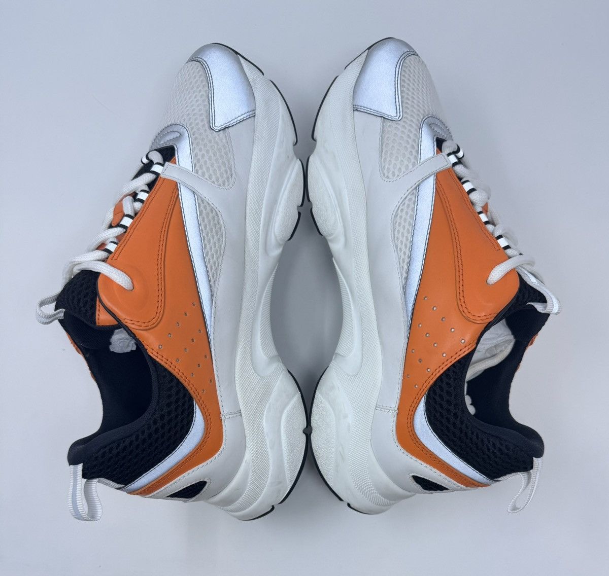 Dior Dior B22 Sneaker White/Orange Size US 11 / EU 44 - 4 Thumbnail