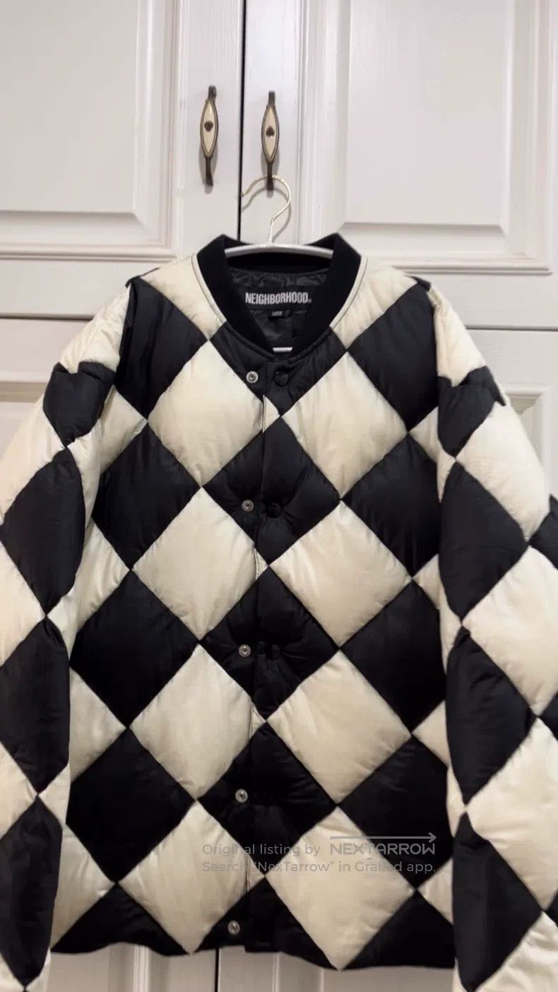 Neighborhood Neighborhood Checkerboard Pattern Down Jacket Size US L / EU 52-54 / 3 - 1 Thumbnail