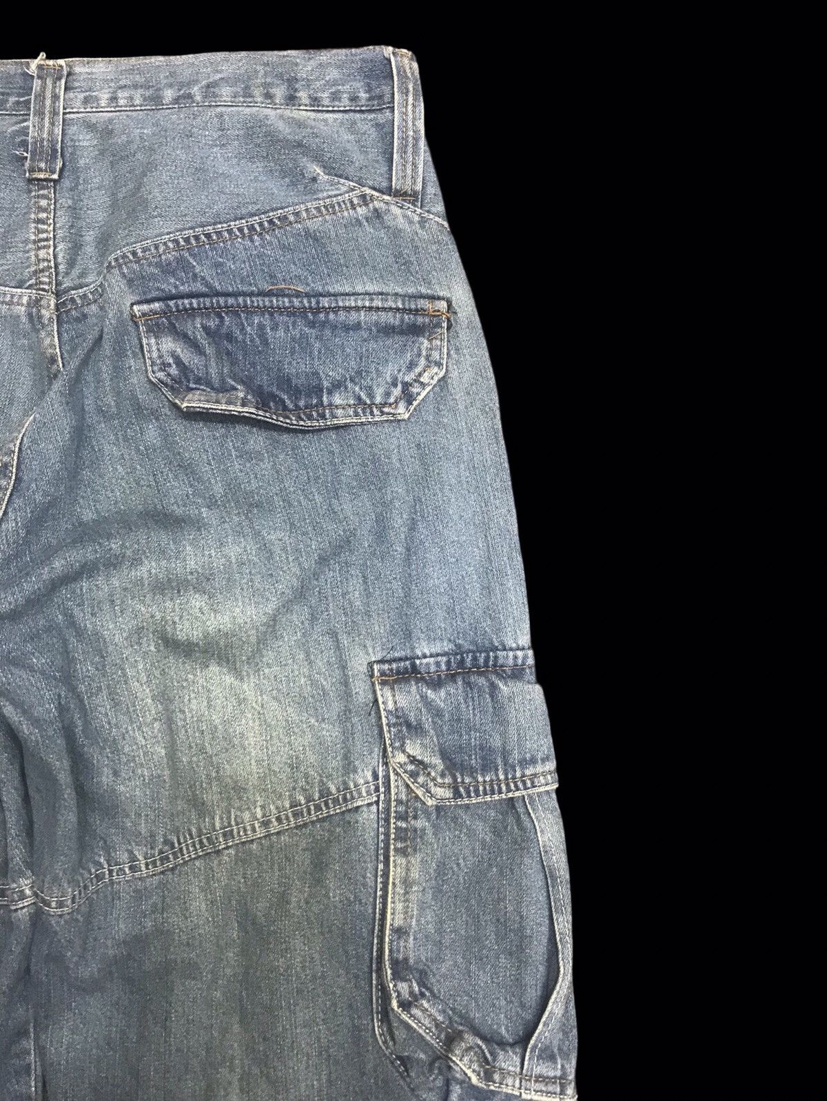 Vintage 💥WIDE BAGGY💥ARCHIVAL EXIT 3D POCKETS CARGO DENIM F358 Size US 32 / EU 48 - 11 Thumbnail