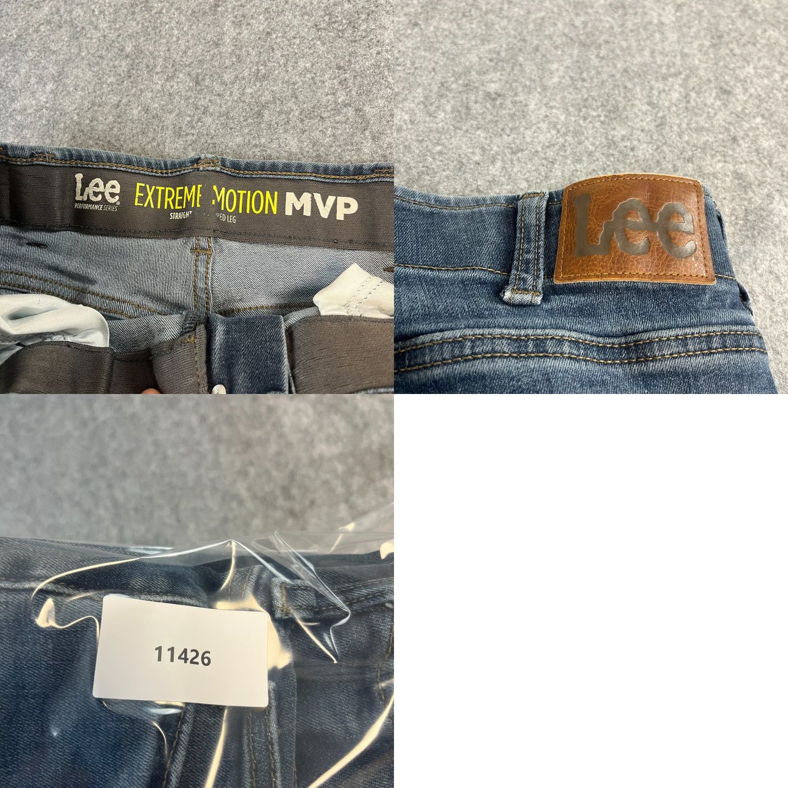Lee Lee MVP Jeans Straight Regular 32x32 Denim Blue 5-Pocket Mens Waist 32 Regular Fit Cotton Leather? No, Accents: Button, Logo (Note: avoid adding) Size US 32 / EU 48 - 8 Thumbnail