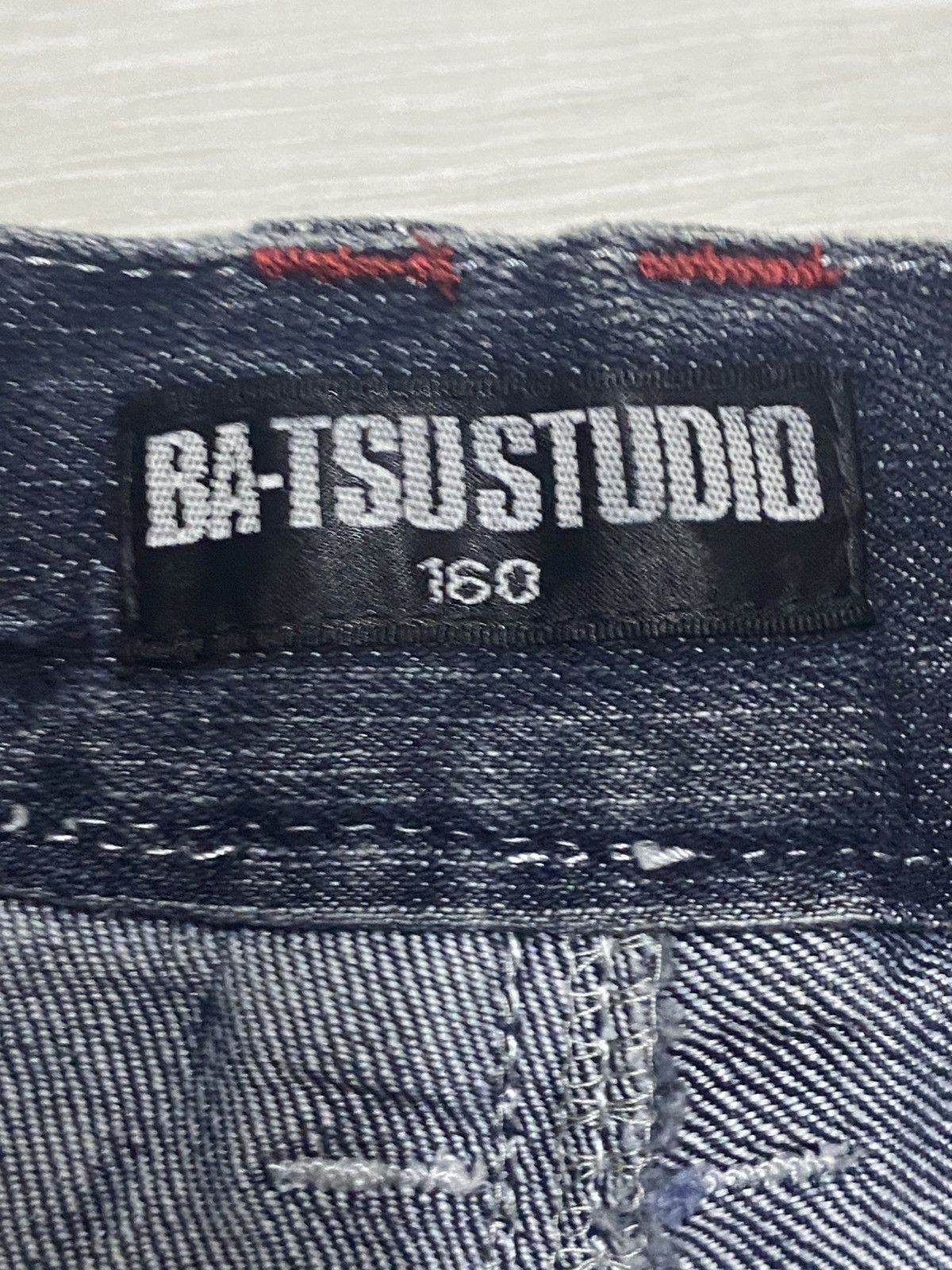 Universal Studios Vintage BA Tsu Studio Thunder Wash Print Distressed Slim Fit Size US 28 / EU 44 - 11 Thumbnail