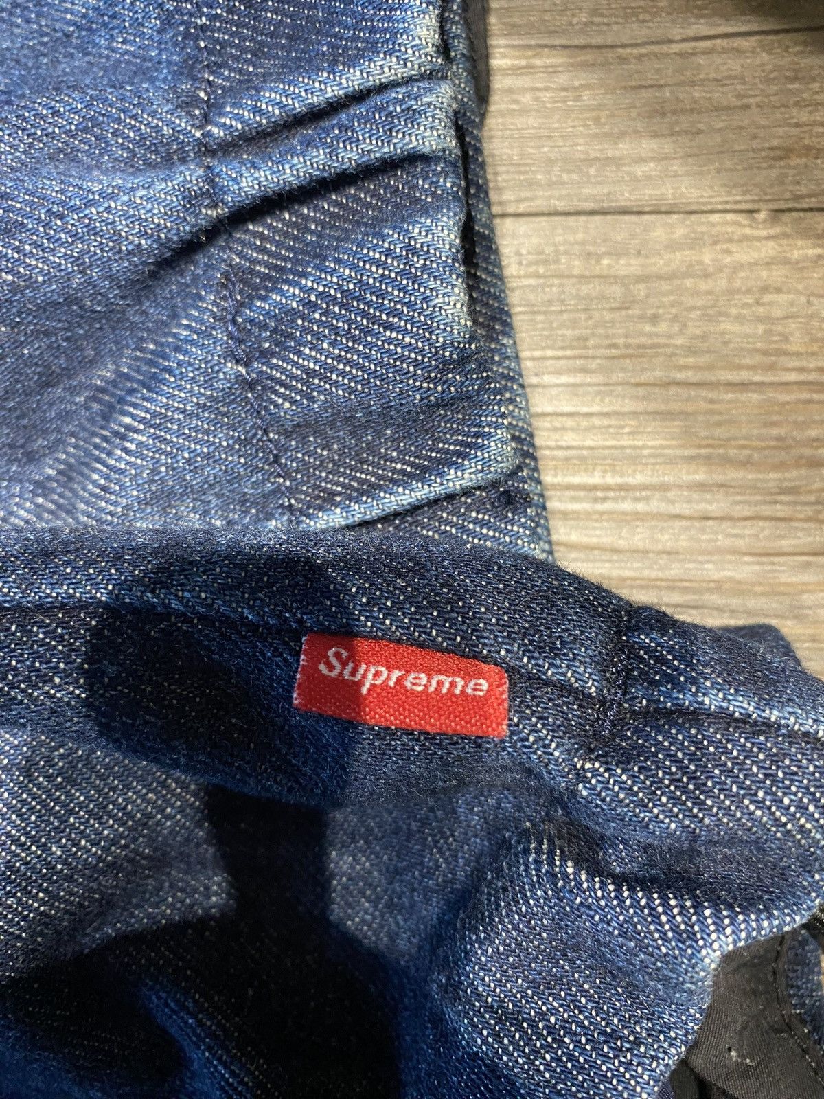 Supreme denim shot north face jacket