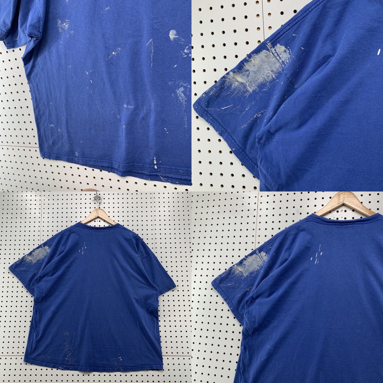 Nike VINTAGE 90s Nike Essential Swoosh Shirt Mens 2XL Blue Distressed Cotton T-Shirt Size US XXL / EU 58 / 5 - 8 Thumbnail