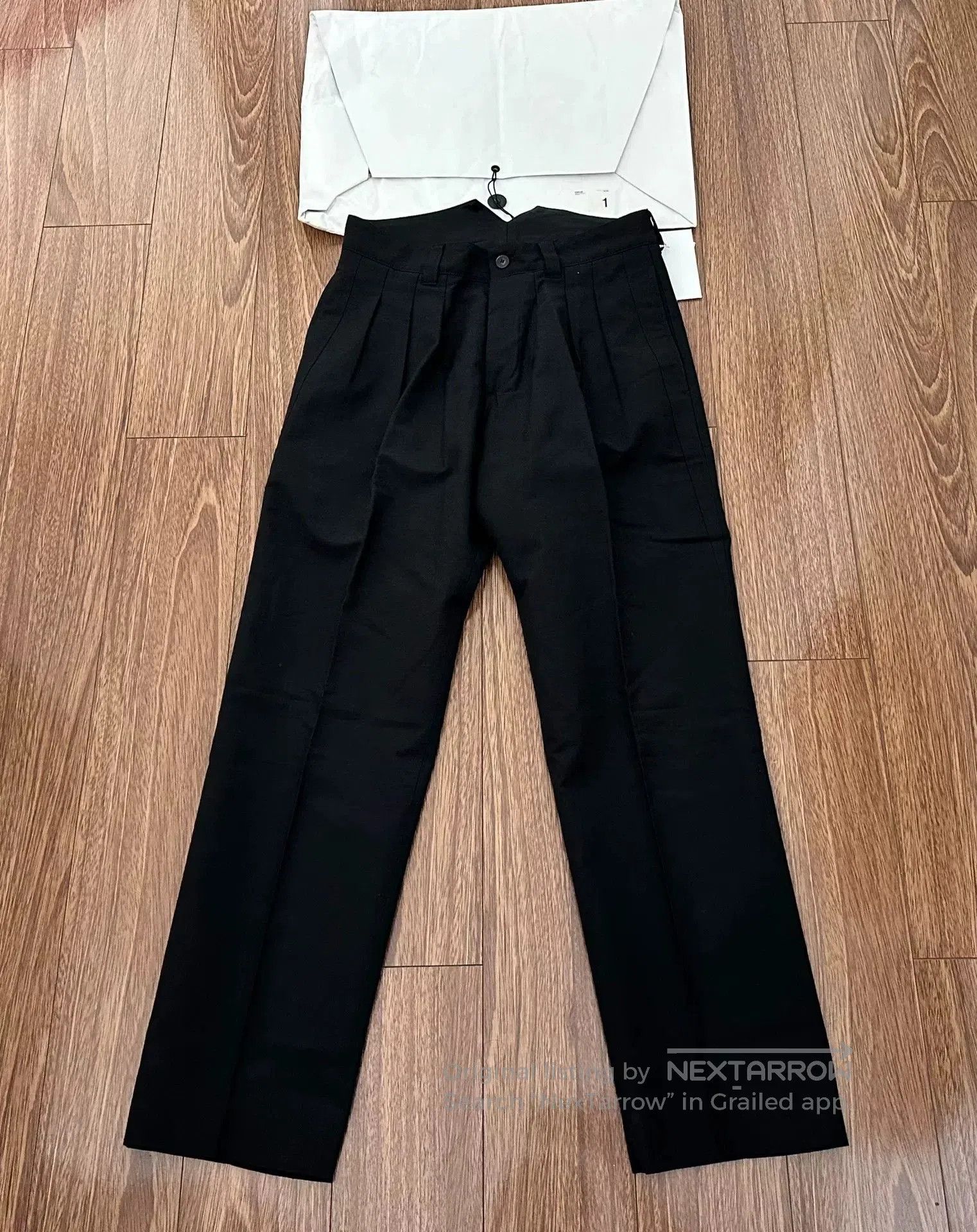 VISVIM Hakama Pants Black Wool Blend.