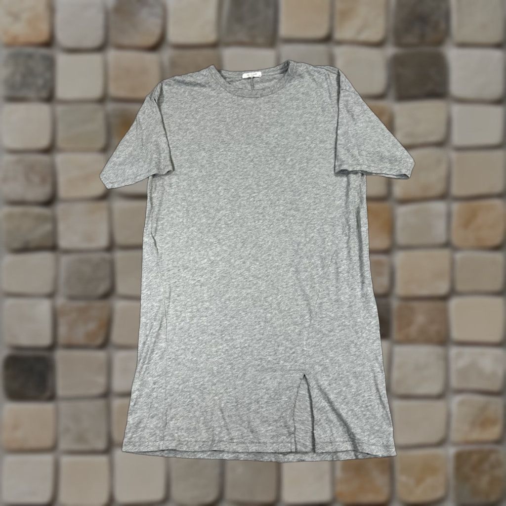 Rag & Bone rag & bone Shirt Dress Womens Large Gray Cotton Pullover Size L / US 10 / IT 46 - 1 Thumbnail