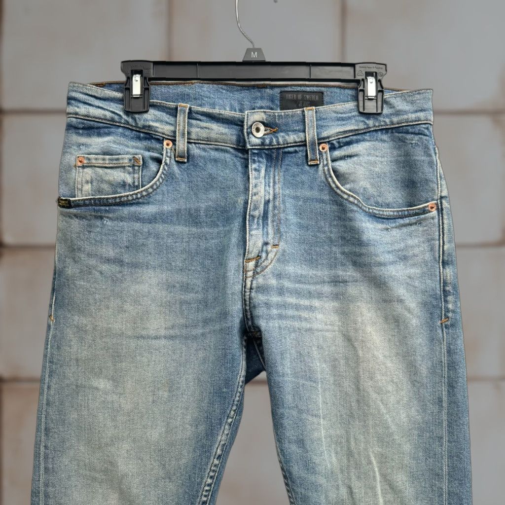 Tiger of Sweden Jeans Men 31x32 Pistolero Tapered Candiani Denim Made in Italy Blue 90s?