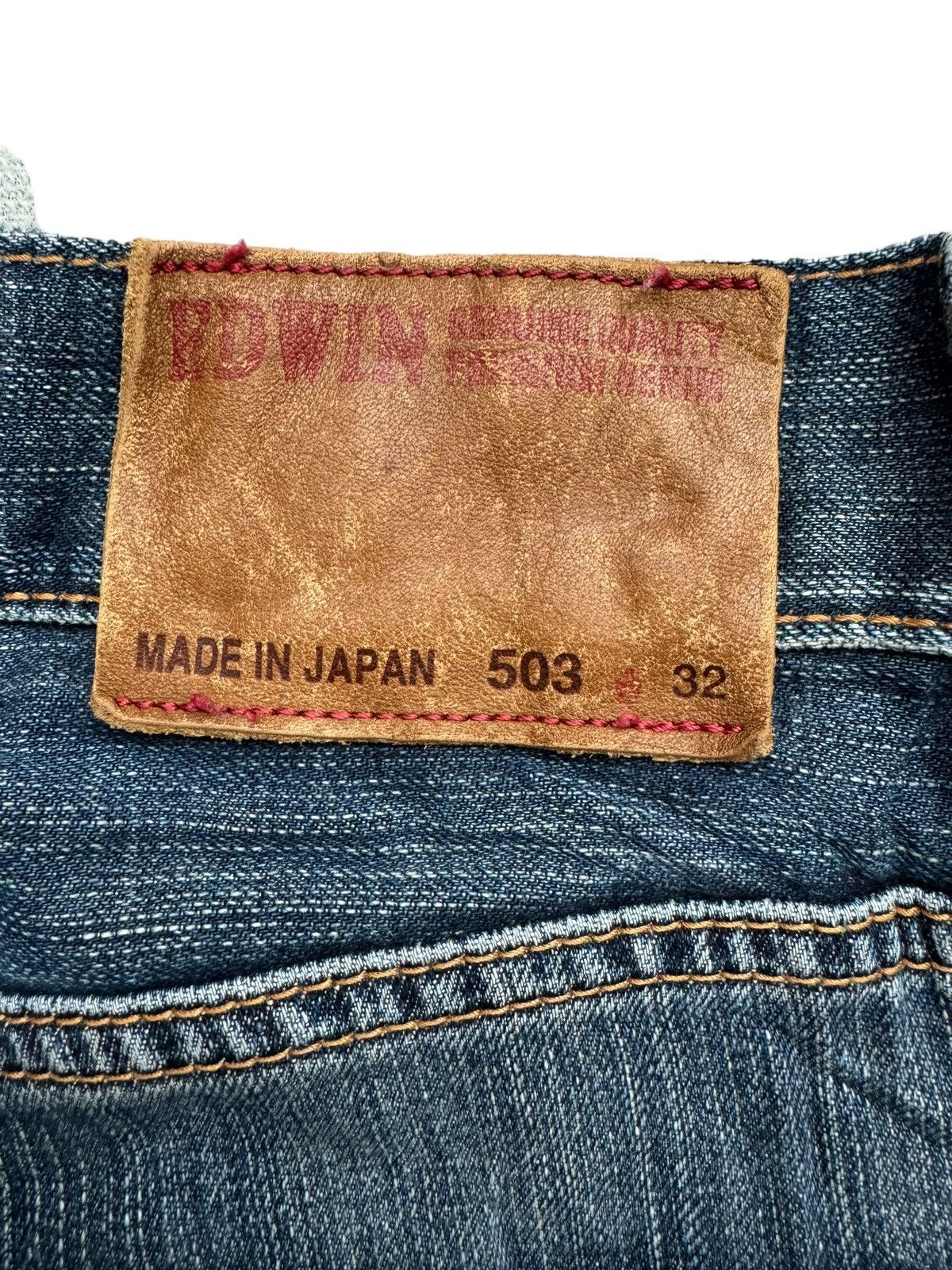 Edwin Vintage Edwin 503 Premium Distressed Jeans Size US 34 / EU 50 - 13 Thumbnail