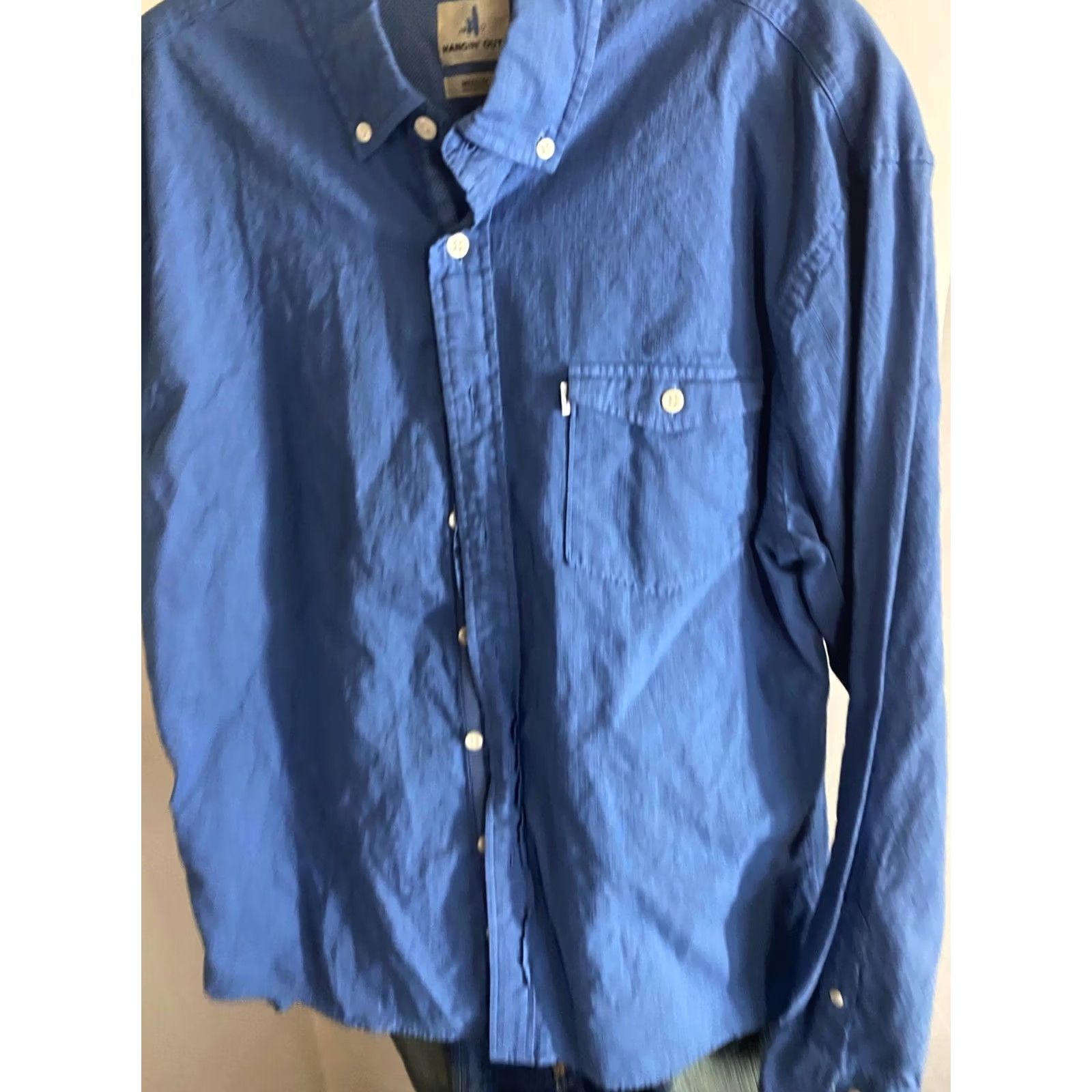 johnnie-O Johnnie O Blue Hanging Out LONG SLEEVE SHIRT M 15.5 x 34/35 Button-Up Mens Size US M / EU 48-50 / 2 - 3 Thumbnail
