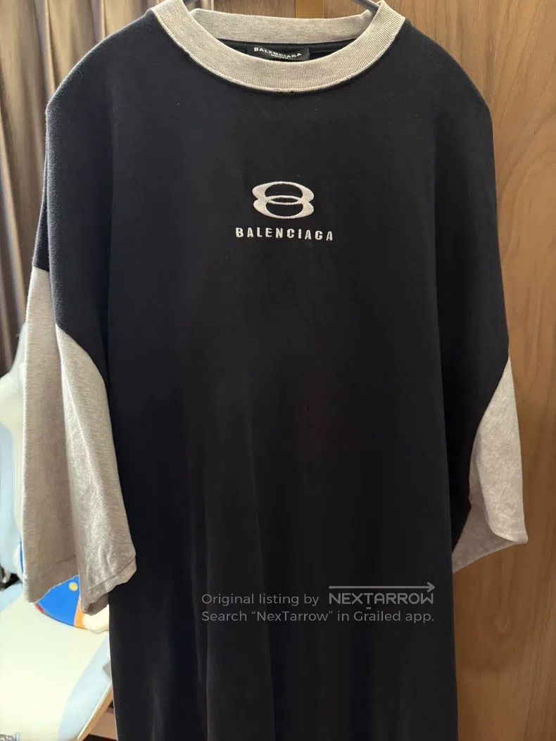 Balenciaga Balenciaga Solid color pleated cotton short-sleeve T-shirt Size US S / EU 44-46 / 1 - 1 Thumbnail