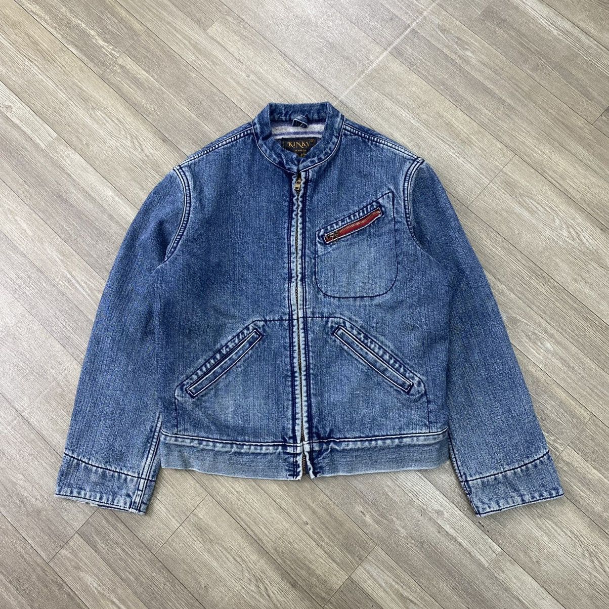 Hysteric Glamour 2000s Hysteric Glamour Kinky Blanket Denim Work Jacket Size US S / EU 44-46 / 1 - 1 Thumbnail