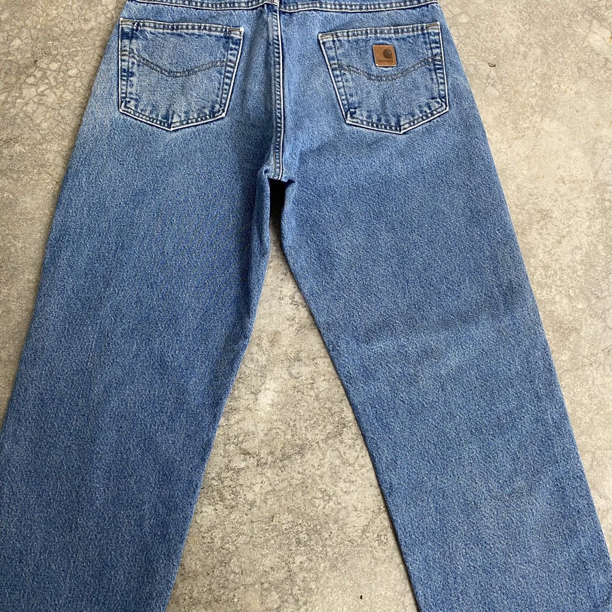Carhartt Vintage Carhartt Blanket Lined Relaxed Fit Faded Denim Jeans Size US 34 / EU 50 - 17 Thumbnail
