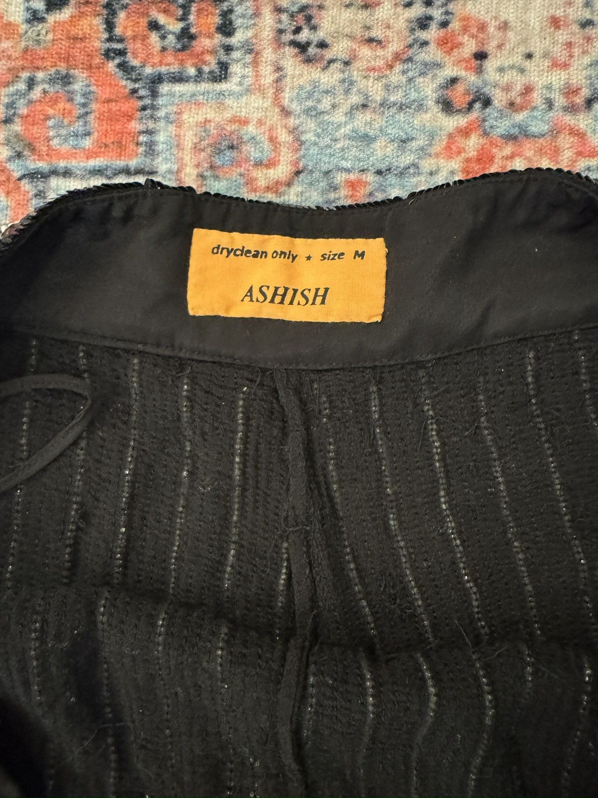ASHISH Ashish Black Strips pleated Sequins Pants Unisex size M Size 32" / US 10 / IT 46 - 3 Thumbnail