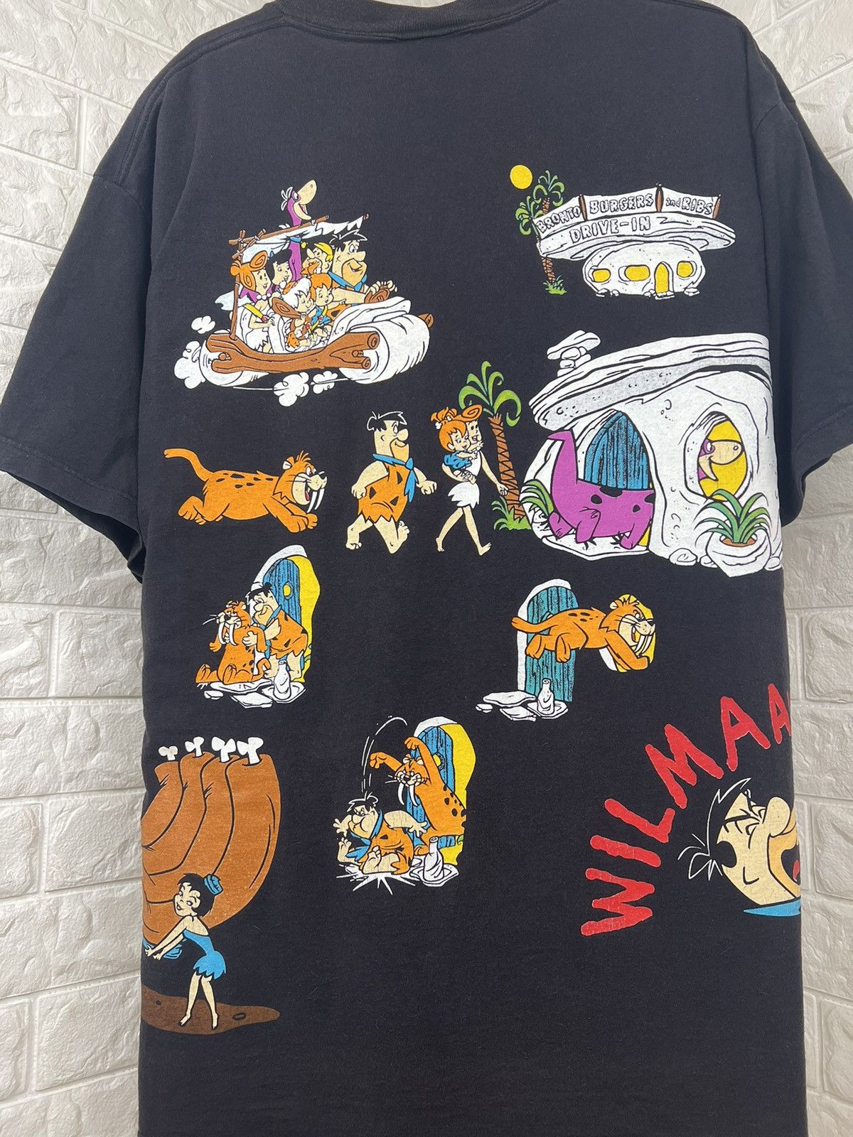 Cartoon Network × Vintage Vintage 1994 The Flintstones All Over Print T-shirt Size US XL / EU 56 / 4 - 9 Thumbnail