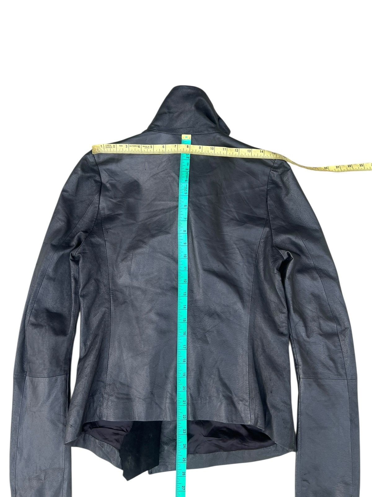 Ekam EKAM Distressed Pigskin Leather Asymmetrical Jacket Size US S / EU 44-46 / 1 - 18 Thumbnail