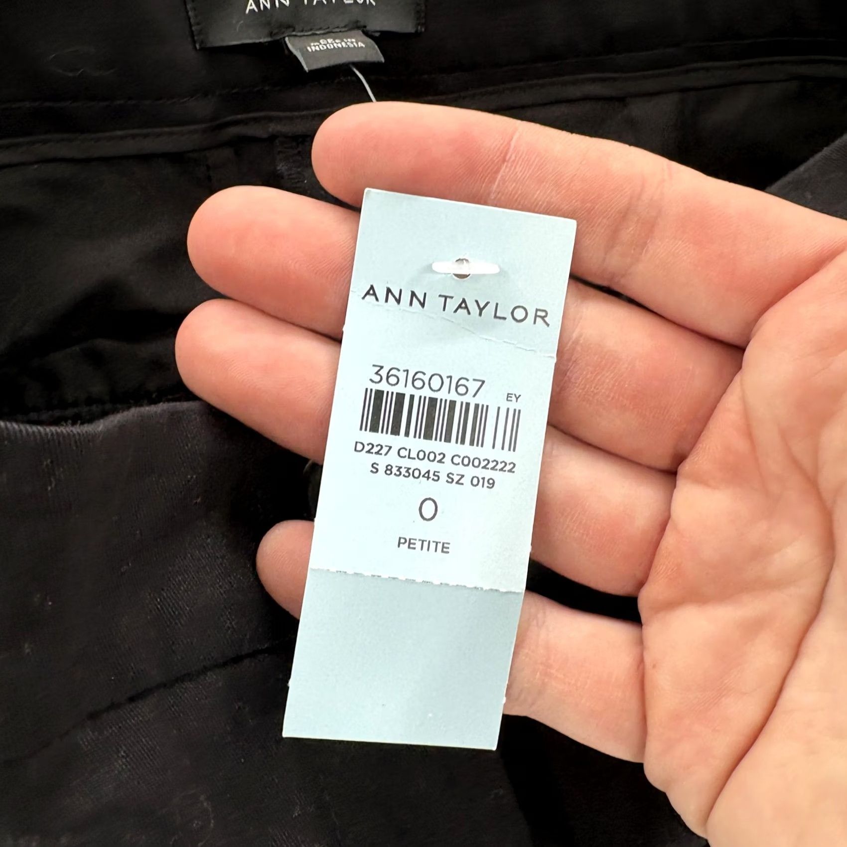 Ann Taylor Ann Taylor Dress Pants Womens 0P Black Straight Leg Twill Stretch Career Work Size 25" / US 0 / IT 36 - 5 Thumbnail