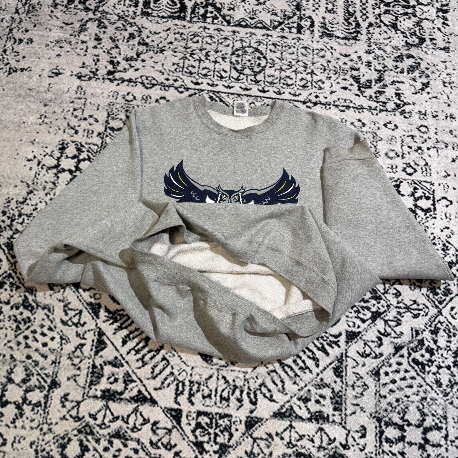 Vintage Vintage Gray Cotton Crewneck Size XXL Rice Owls University Size US XXL / EU 58 / 5 - 12 Thumbnail