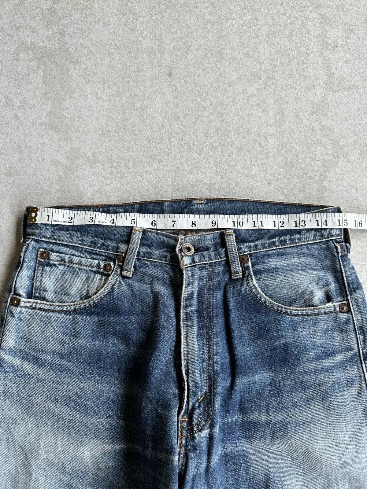 LVC CRAZY 🔥🔥 DISTRESSED DENIM 🧷 Vintage LEVI’S 503 Denim Pants Size US 29 - 11 Thumbnail
