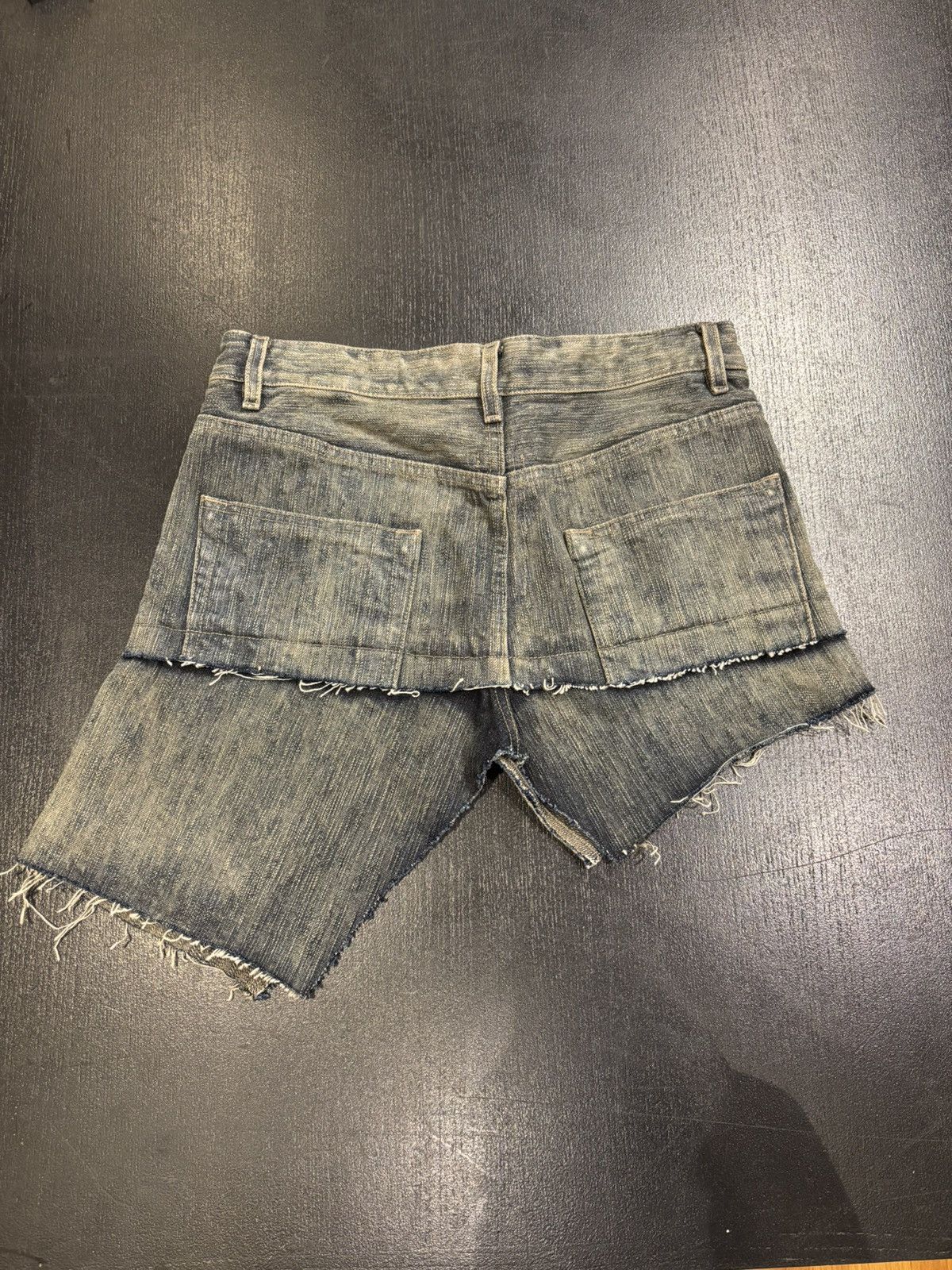 Rick Owens Rick Owens Babel Asymmetric Denim SisySkirt Size 26" / US 2 / IT 38 - 2 Thumbnail
