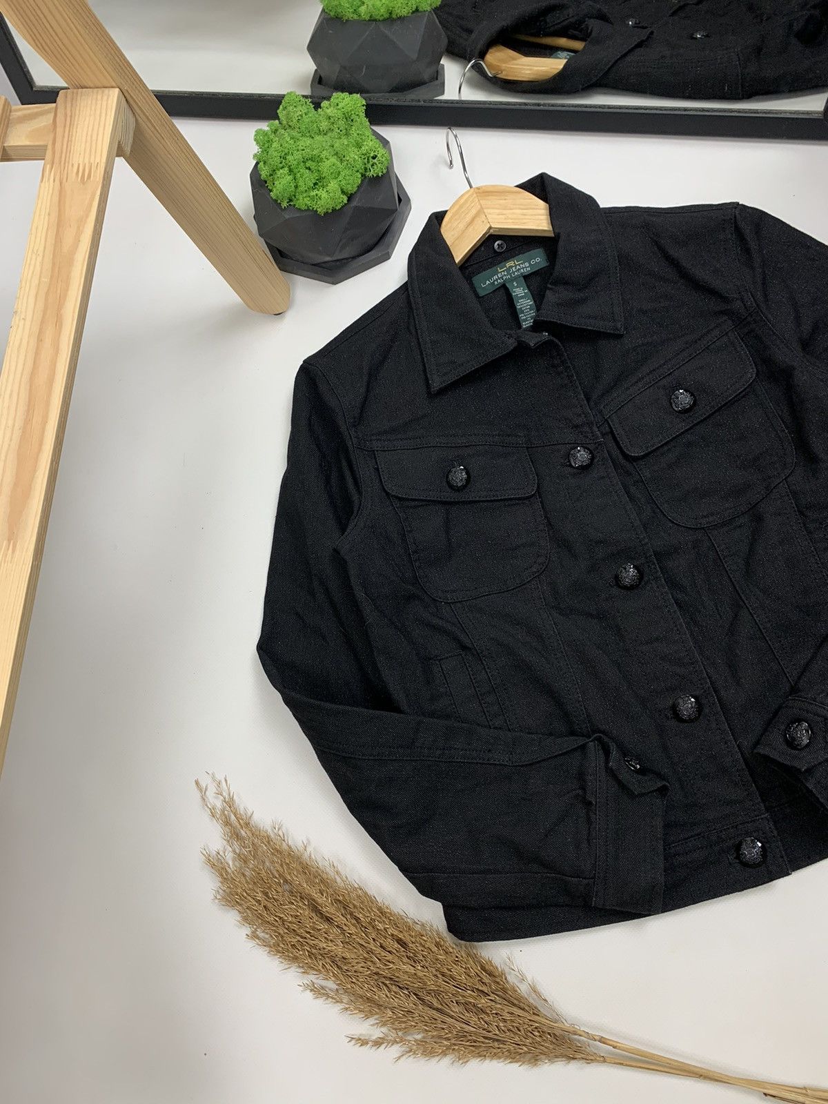 Designer × Lauren Ralph Lauren × RRL Ralph Lauren Lauren Ralph Lauren LRL Diamond Denim Jacket Size S / US 4 / IT 40 - 4 Thumbnail