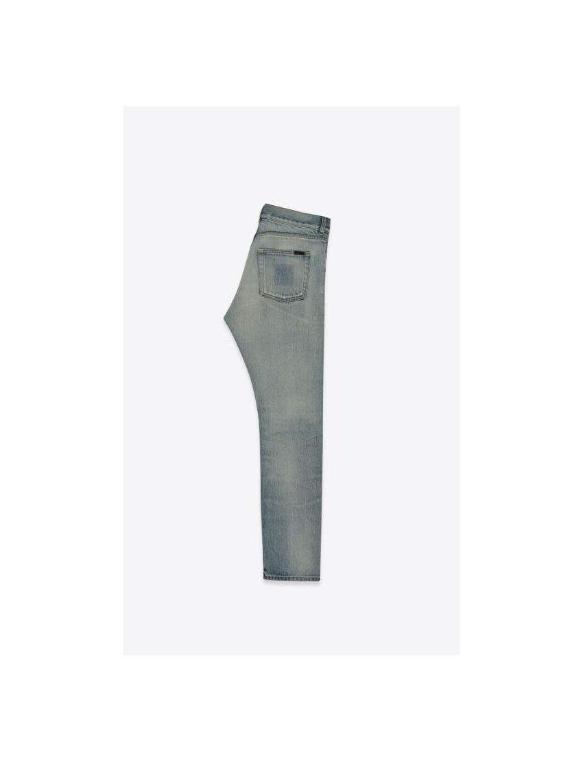 Saint Laurent Paris o1bcso1str0924 Etinne Denim Pants in Blue Size US 29 - 2 Thumbnail