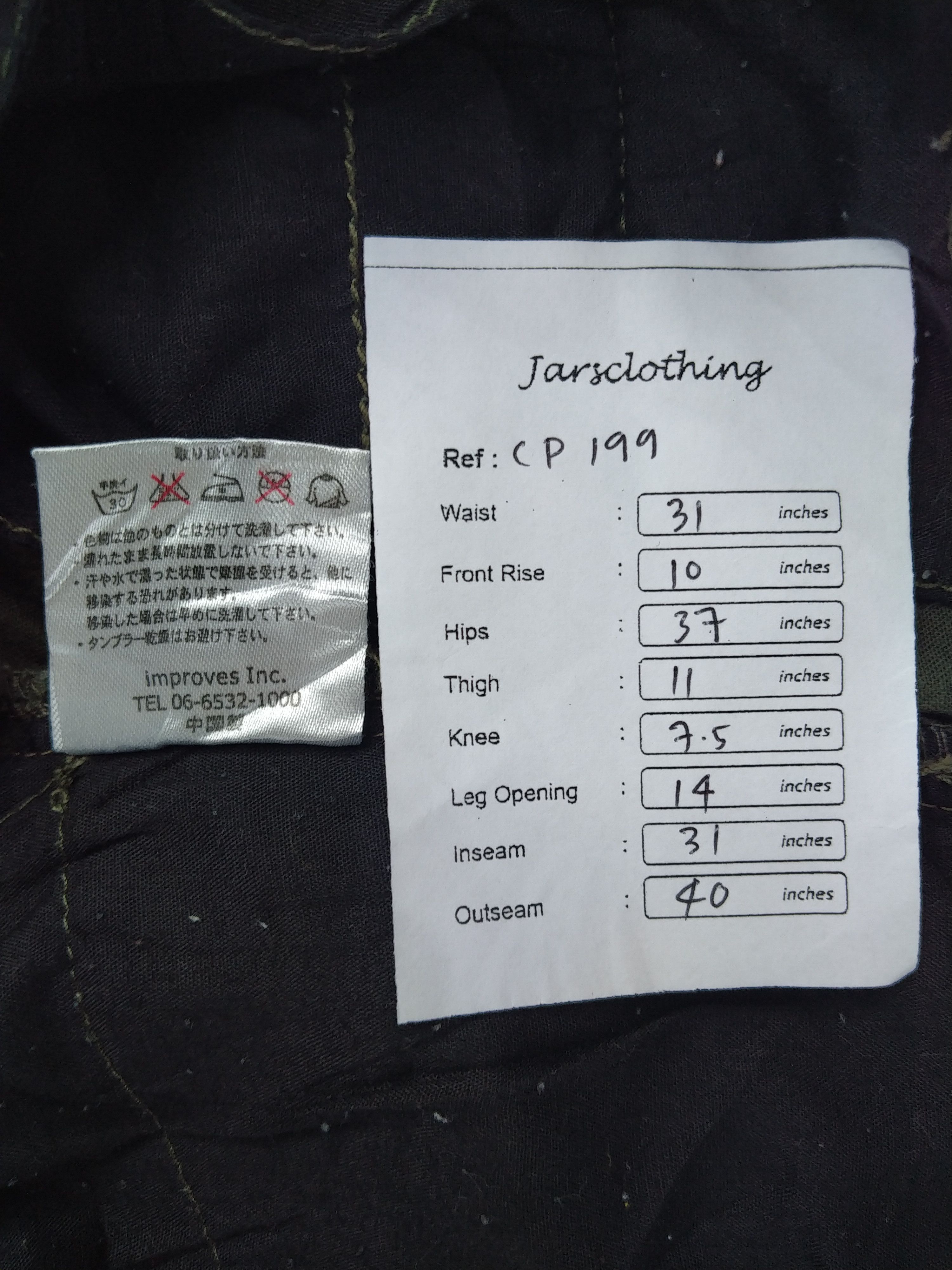 Japanese Brand Smp Japanese Brand Cargo Multi Pocket Pants -CP199 Size US 31 - 7 Thumbnail
