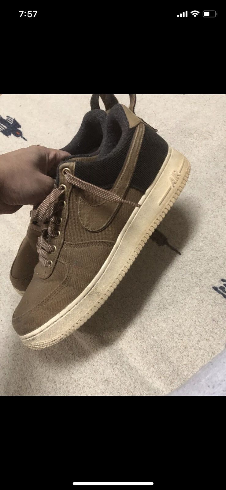 Carhartt × Nike × Vintage Vintage Nike AF1 x Carhartt air force 1 Size US 11 / EU 44 - 1 Thumbnail