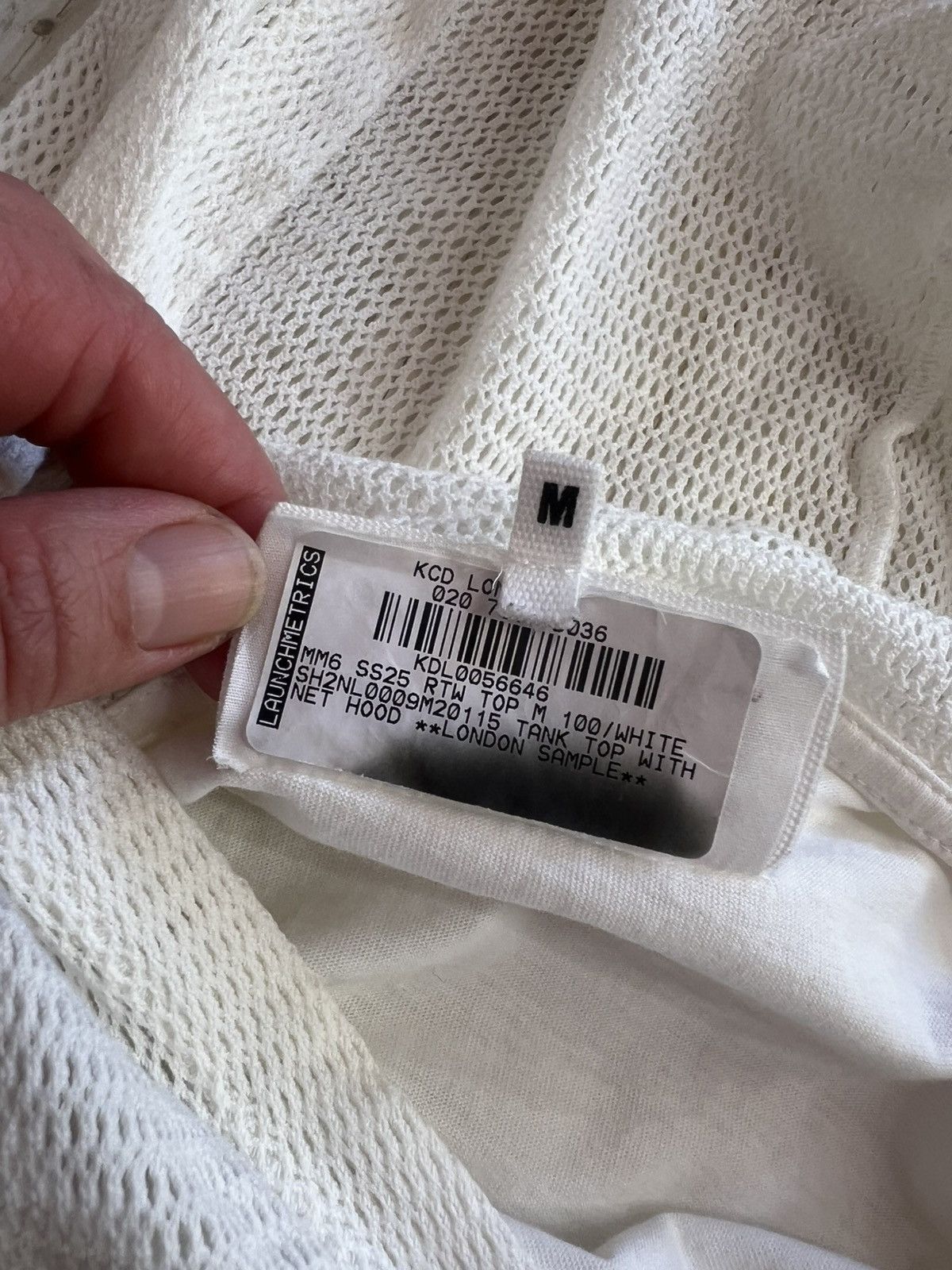 Maison Margiela MM6 Maison Margiela White Hooded Tank Top Size M 2025 Size US M / EU 48-50 / 2 - 10 Thumbnail