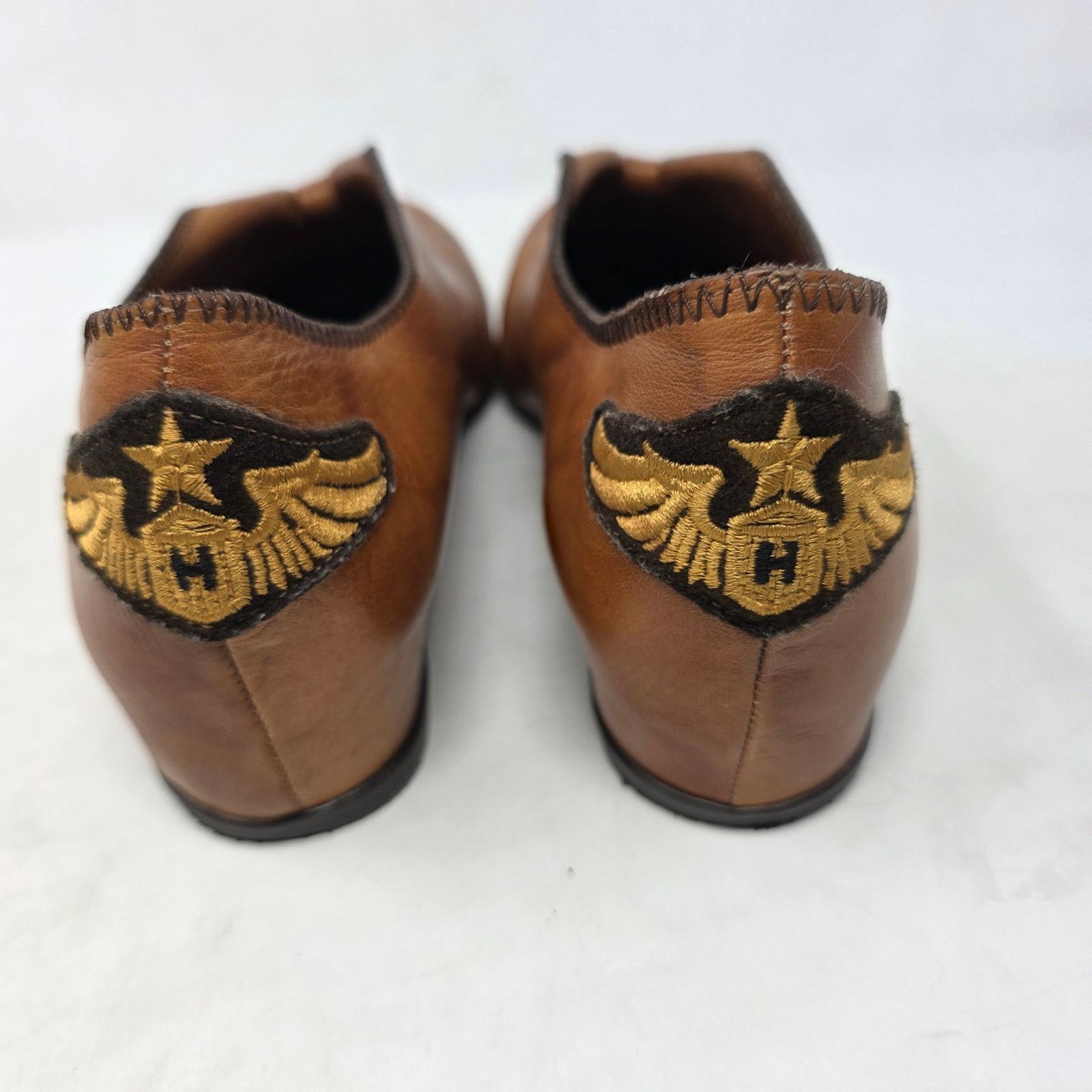 Other Hispanitas Brown Leather Low Heel Slip On Shoes Women Size 8 Size US 8 / IT 38 - 5 Thumbnail
