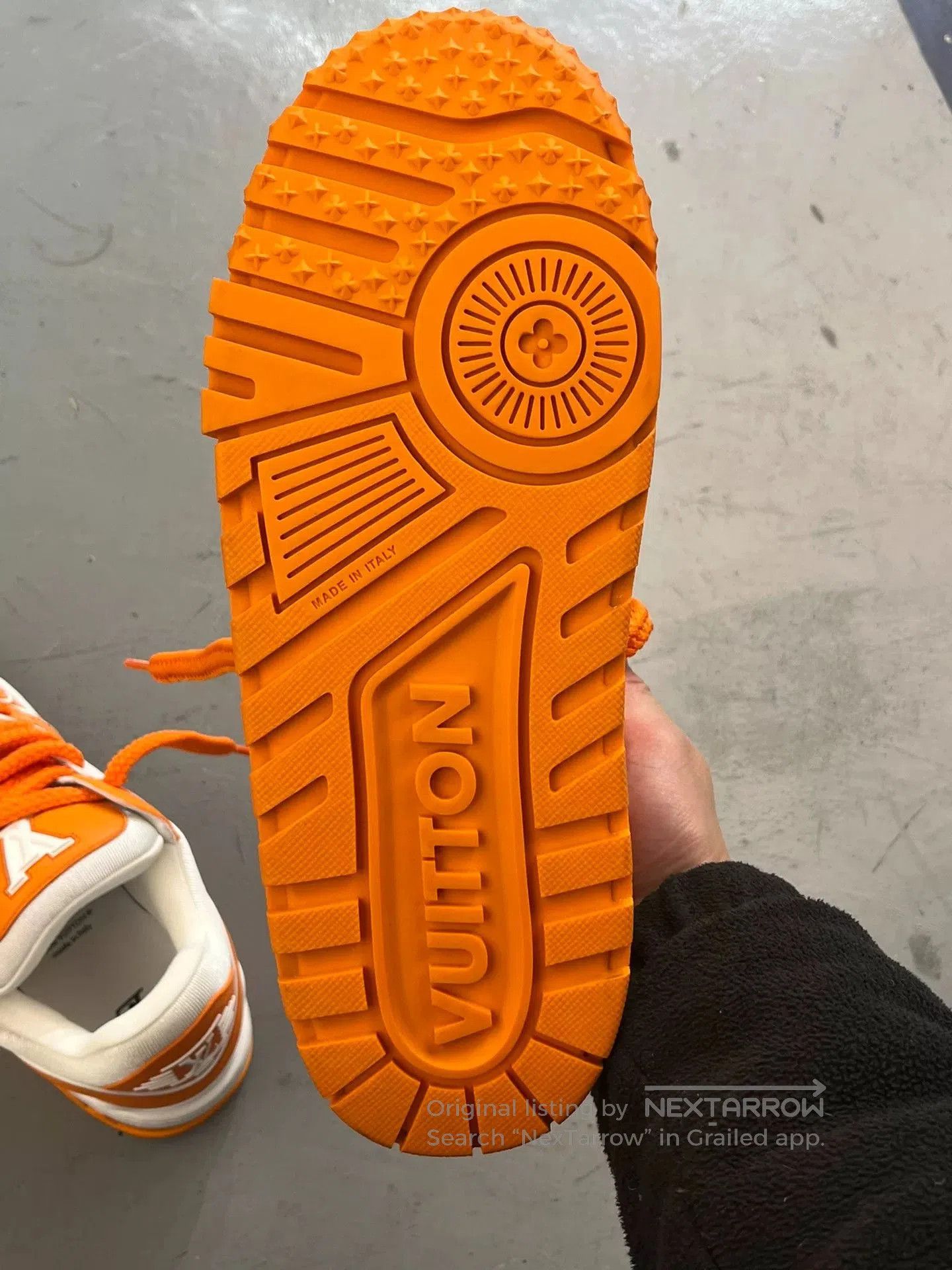 Louis Vuitton LV Trainer White Orange Maxi. Size US 11 / EU 44 - 3 Thumbnail