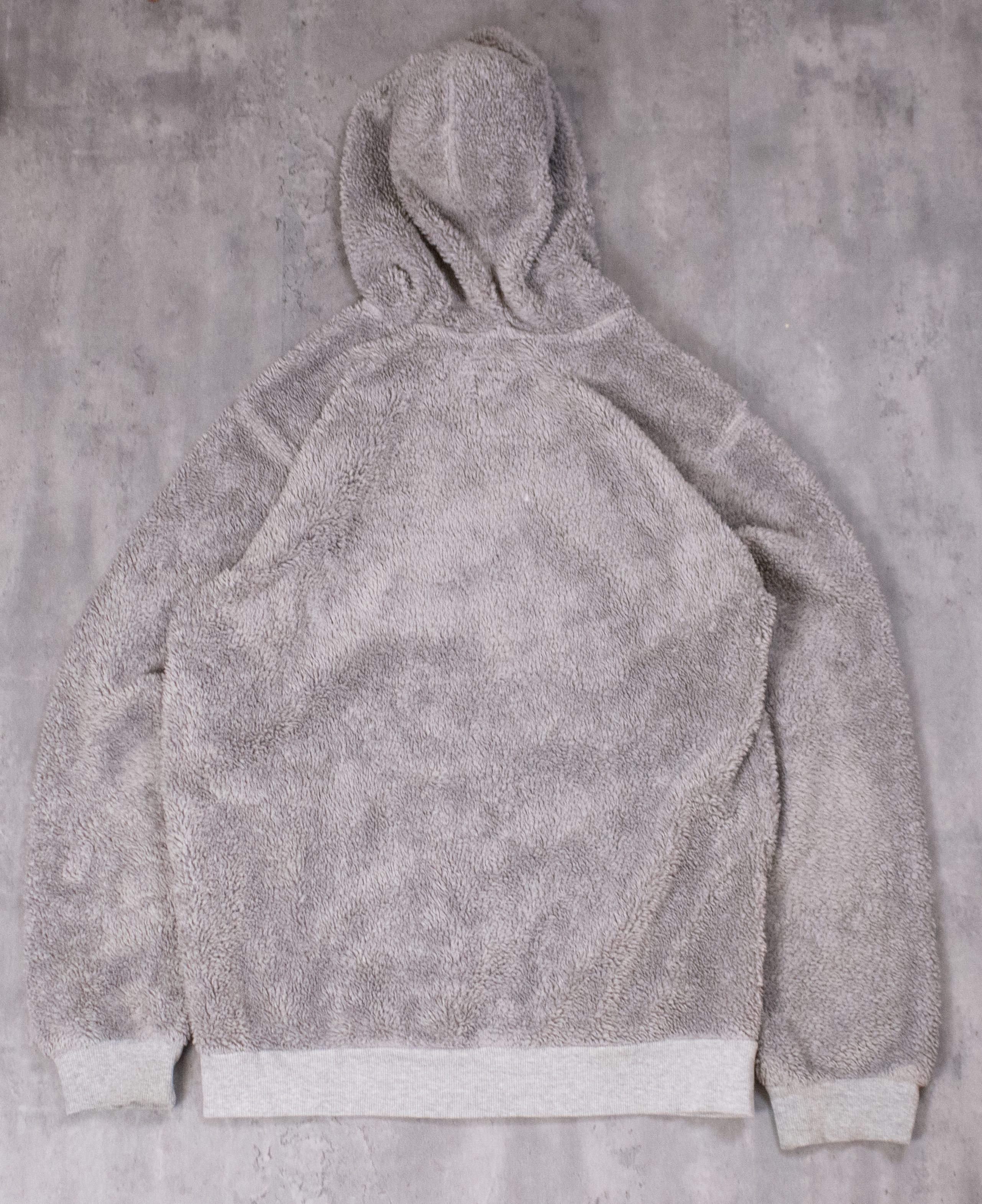 Vintage The Jean People Grey Retro X Deep Pile Hooded Fleece Jacket Size US S / EU 44-46 / 1 - 8 Thumbnail
