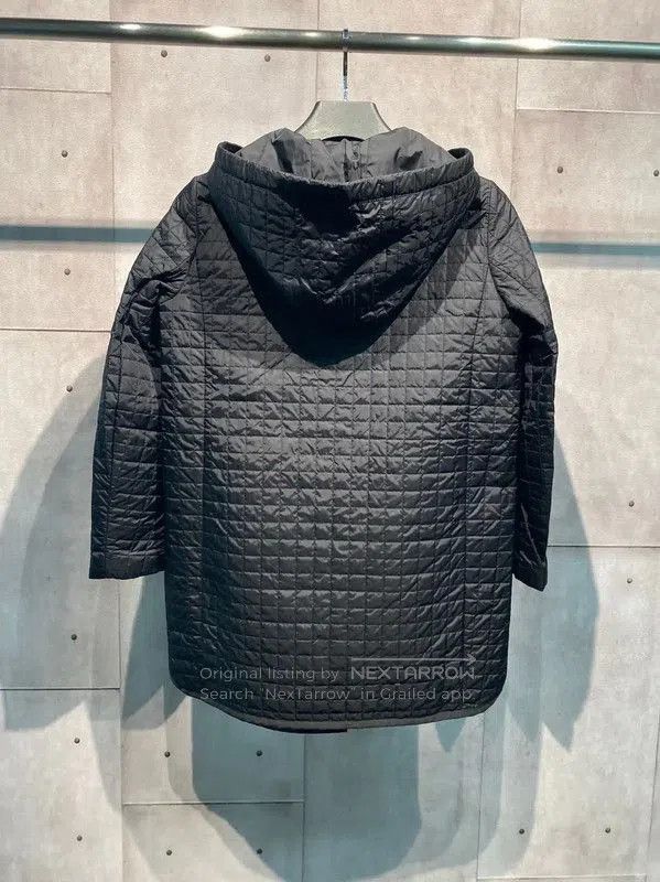 Max Mara MaxMara Black Quilted Cotton Winter Coat . Size S / US 4 / IT 40 - 3 Thumbnail