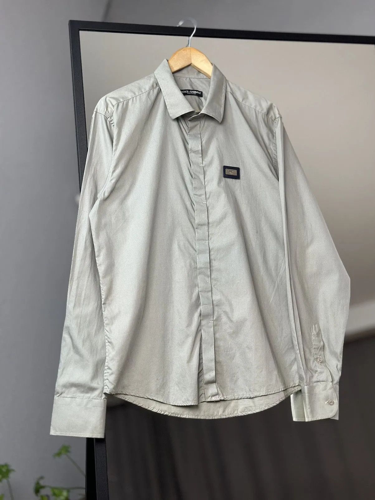 Vintage Dolce & Gabbana Gold Shirt Size XL Black Logo Made in Italy Size US XL / EU 56 / 4 - 4 Thumbnail