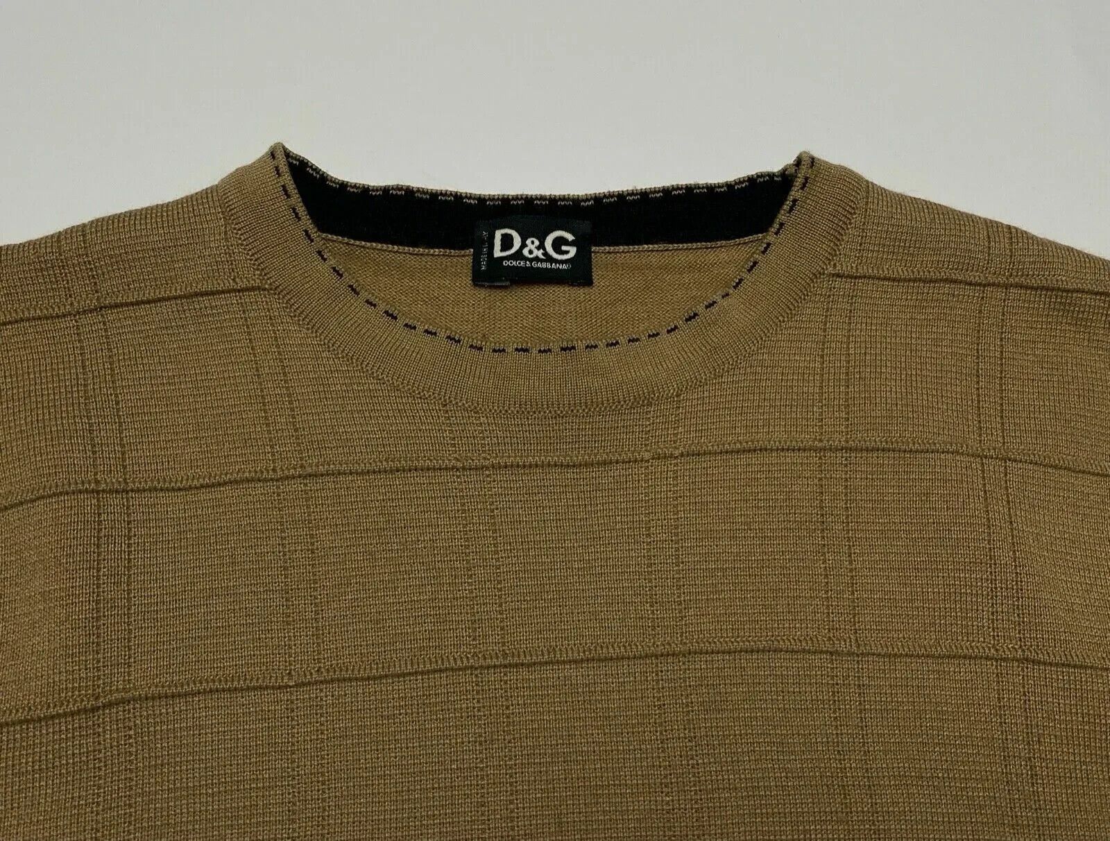 Dolce & Gabbana D&G Men Dolce & Gabbana Wool Brown Mens Sweater Size US M / EU 48-50 / 2 - 11 Thumbnail