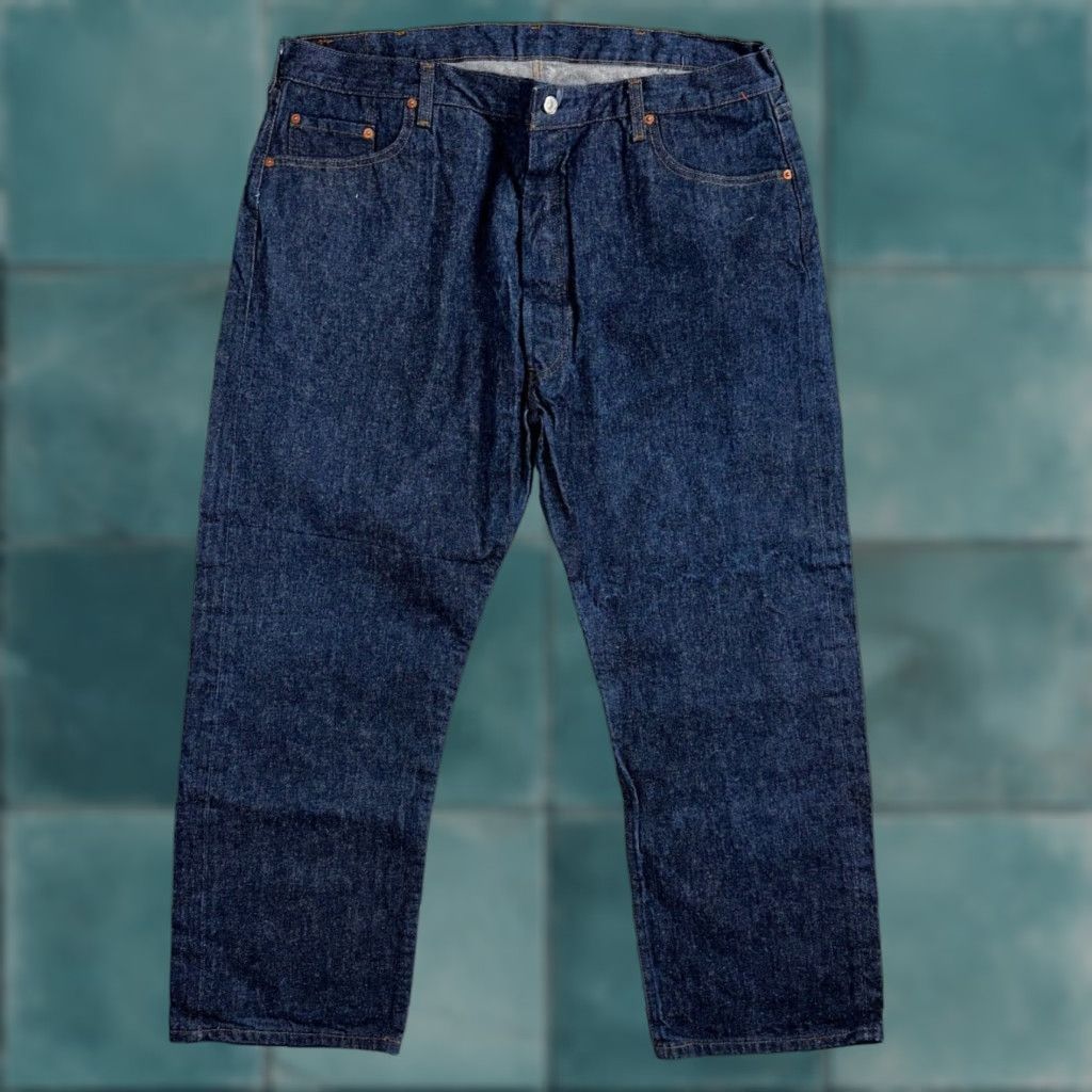 Levi's VINTAGE Levi's 501 Jeans Men's Straight Leg Dark Wash Cotton Denim 80s 90s Retro Classic 46x30 Size US 30 / EU 46 - 1 Thumbnail