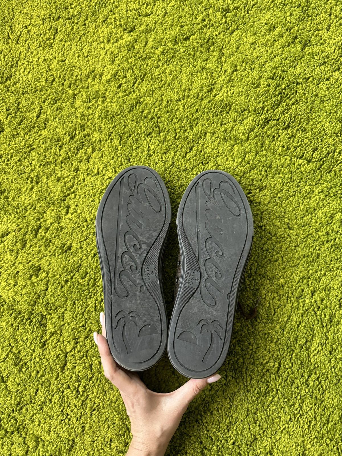 Designer × Gucci Gucci GG monogram leather sneakers Size US 8 / EU 41 - 15 Thumbnail