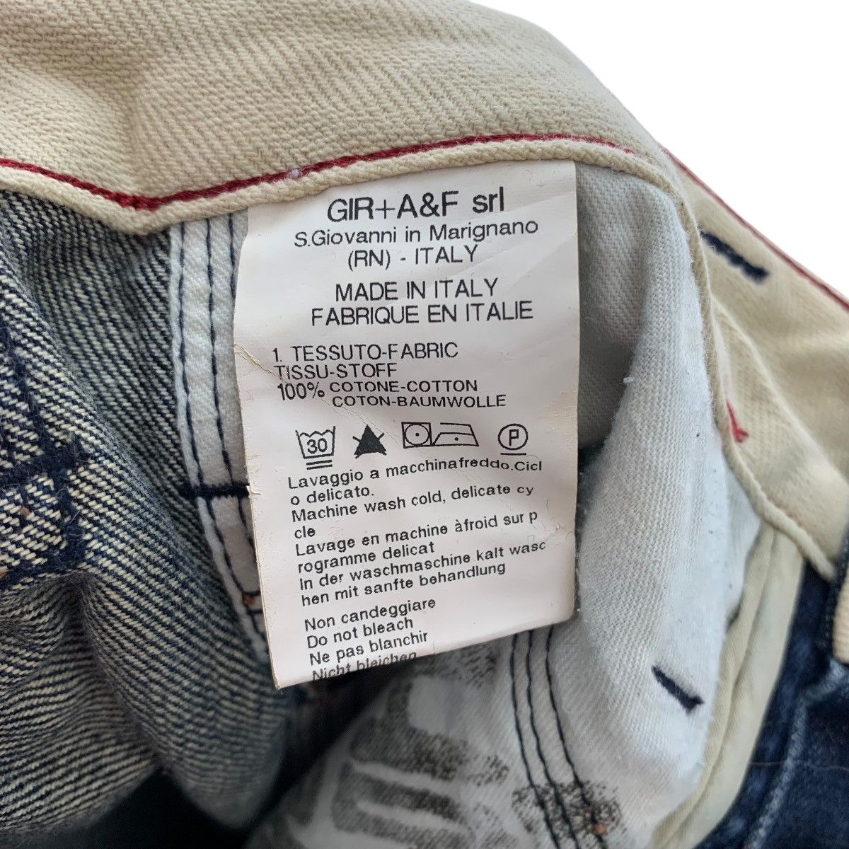 Marithe + Francois Girbaud MARITHE FRANCOIS GIRBAUD Italy S Giovanni In Marignano Denim Size US 29 - 10 Thumbnail