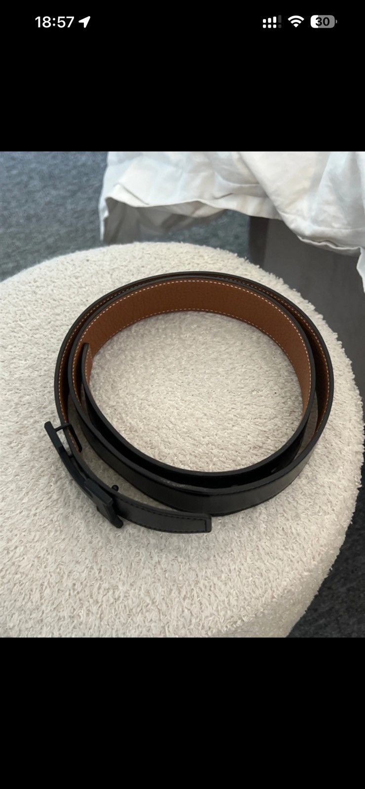 Hermes Hermes reversible belt Size 32 - 6 Thumbnail