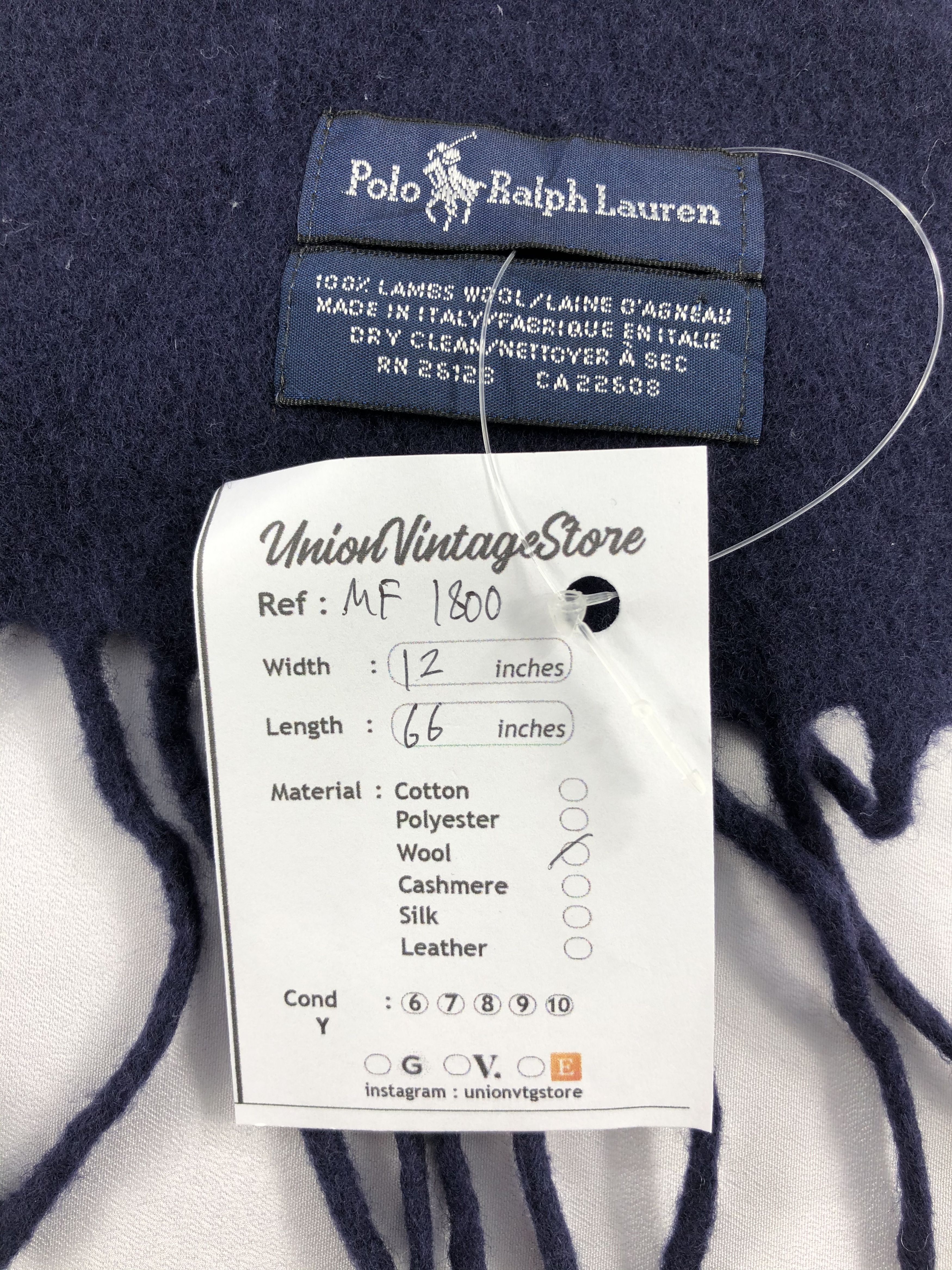 Polo Ralph Lauren Vintage Polo Ralph Lauren Scarf/Muffler/Neckwear MF1800 Size ONE SIZE - 6 Thumbnail