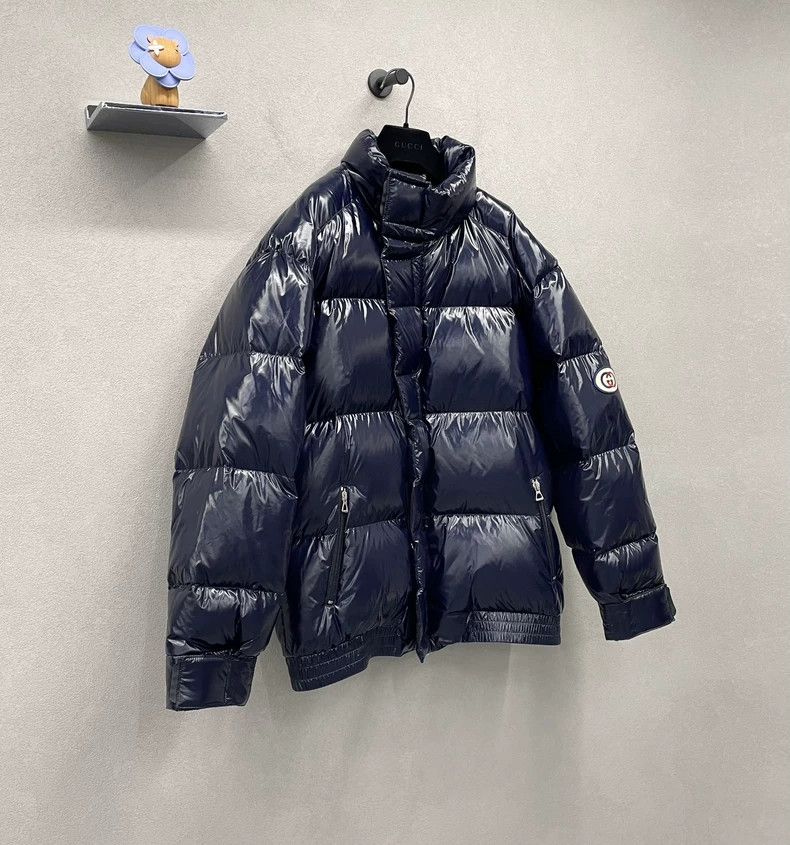 Gucci Gucci Dark blue down jacket 2502-Nextarrow Size US M / EU 48-50 / 2 - 3 Thumbnail